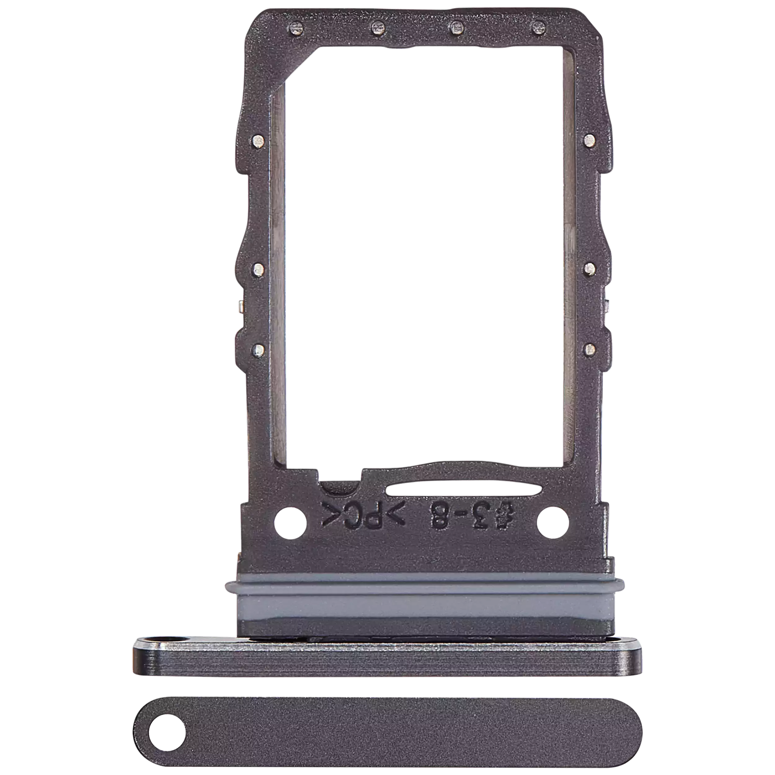 Single Sim Card Tray Compatible For Samsung Galaxy Z Flip 6 (F741) (Premium) (Black)