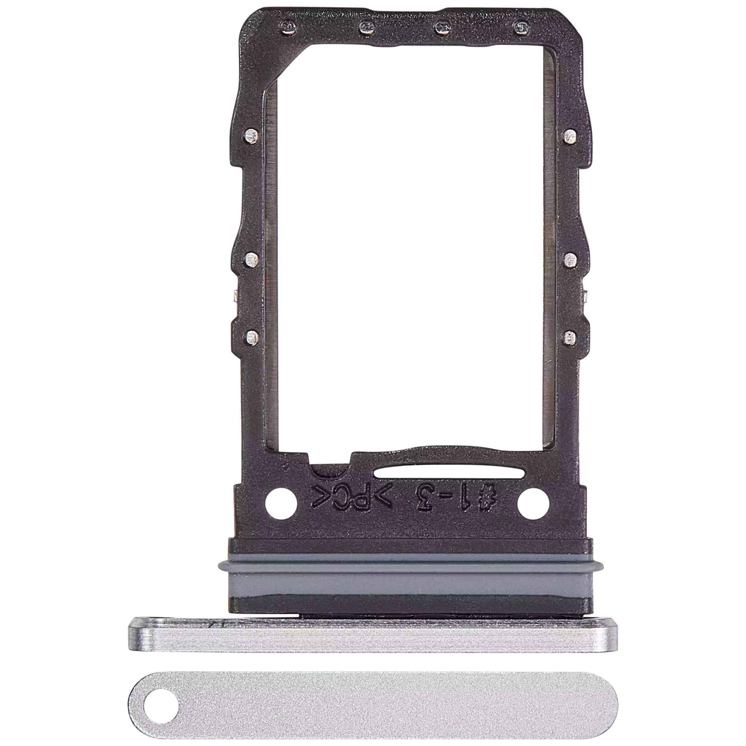 Single Sim Card Tray Compatible For Samsung Galaxy Z Flip 6 (F741) (Premium) (White)