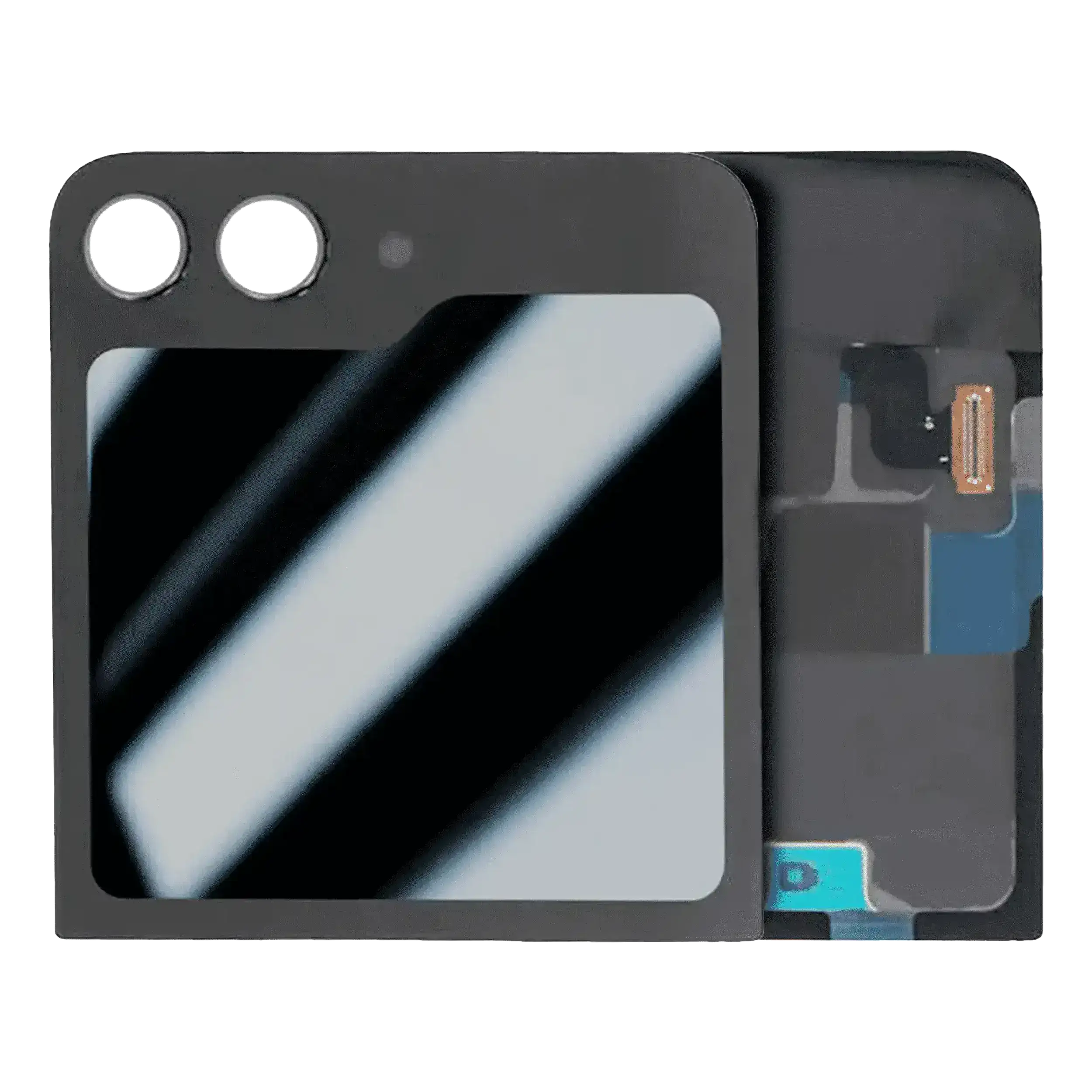 Outer Oled Assembly Compatible For Samsung Galaxy Z Flip 5 5G (Us & International) (Used  Pull: Grade A/B) (Graphite)
