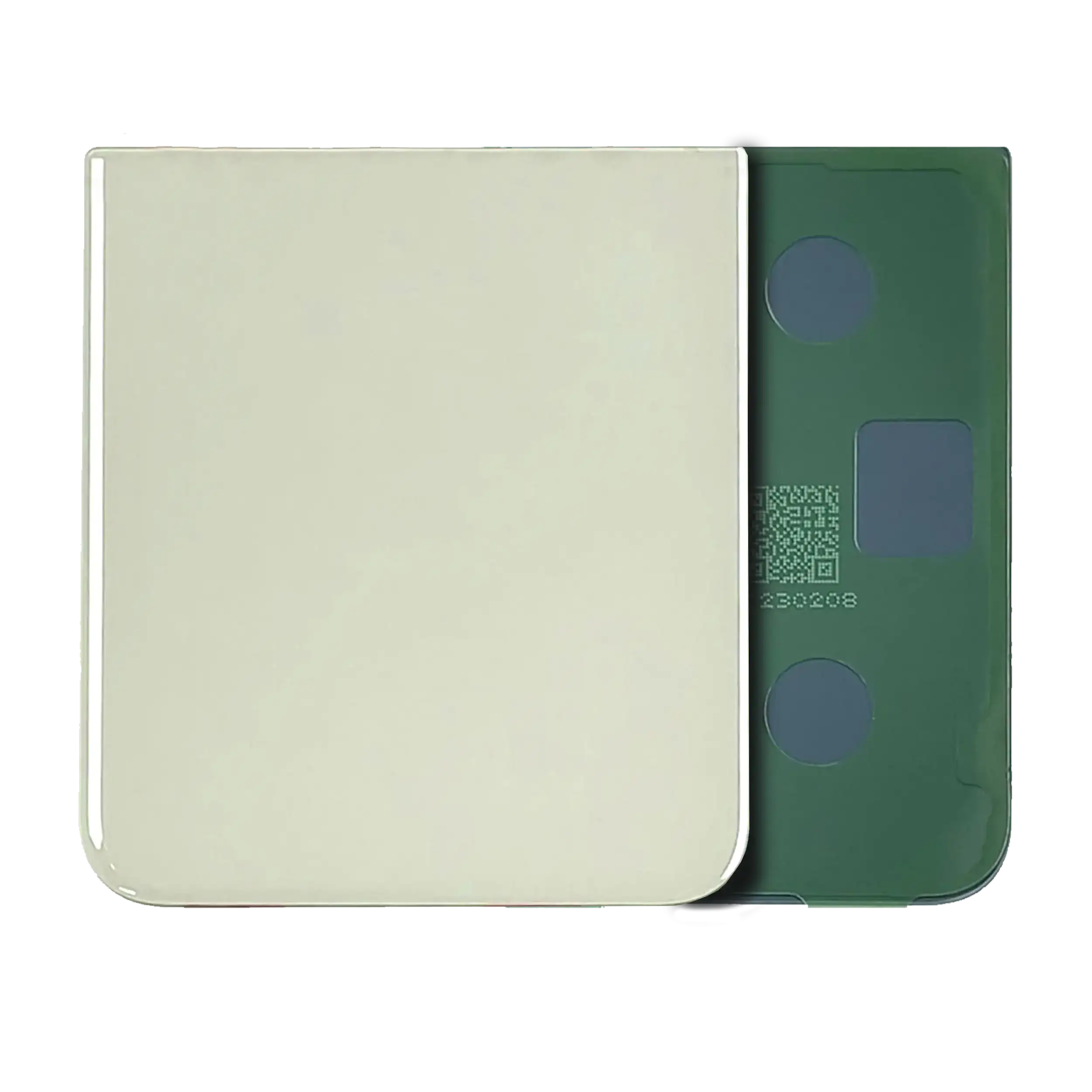 Bottom Back Cover Glass Compatible For Samsung Galaxy Z Flip 5 (Service Pack) (Yellow)