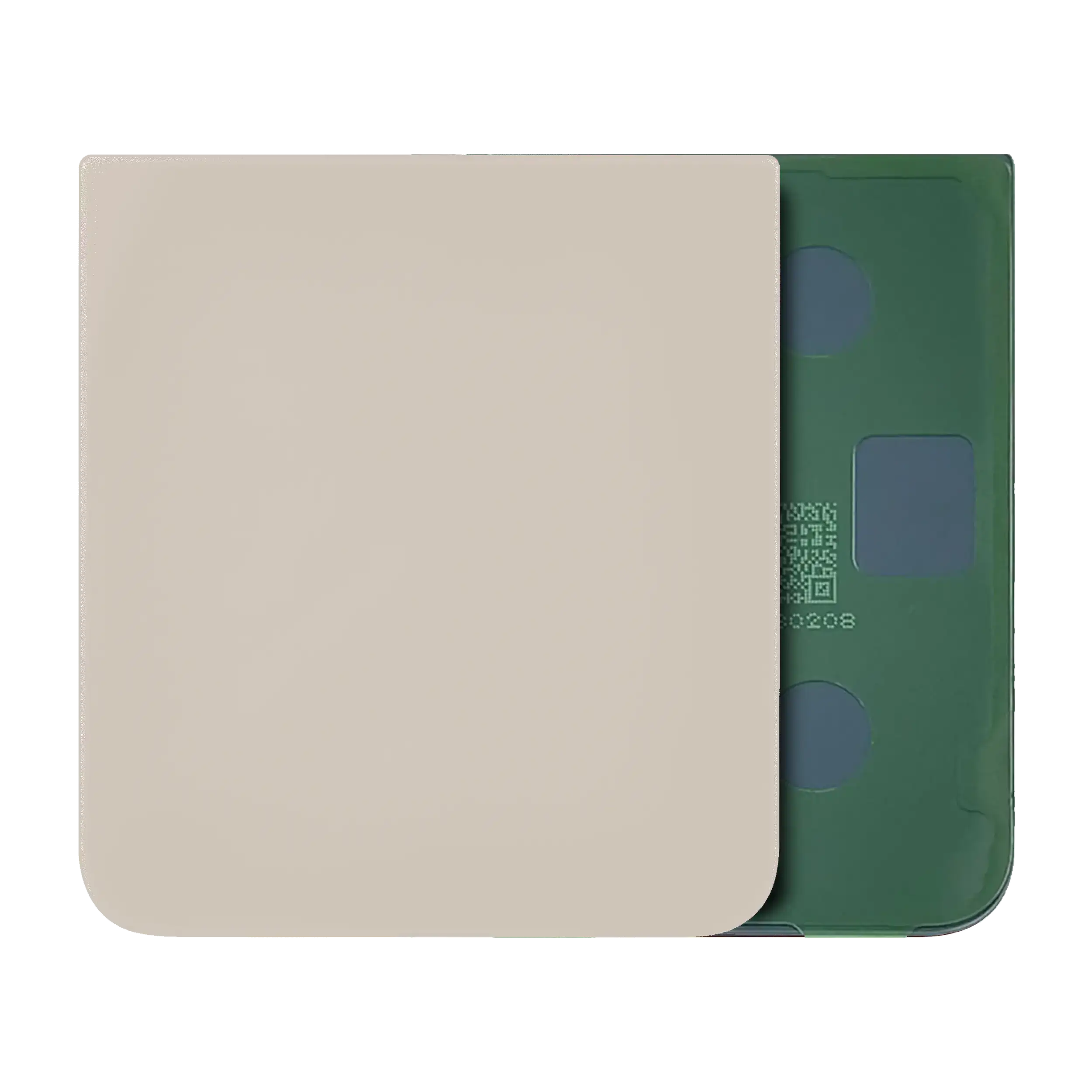 Bottom Back Cover Glass Compatible For Samsung Galaxy Z Flip 5 (Service Pack) (Cream)