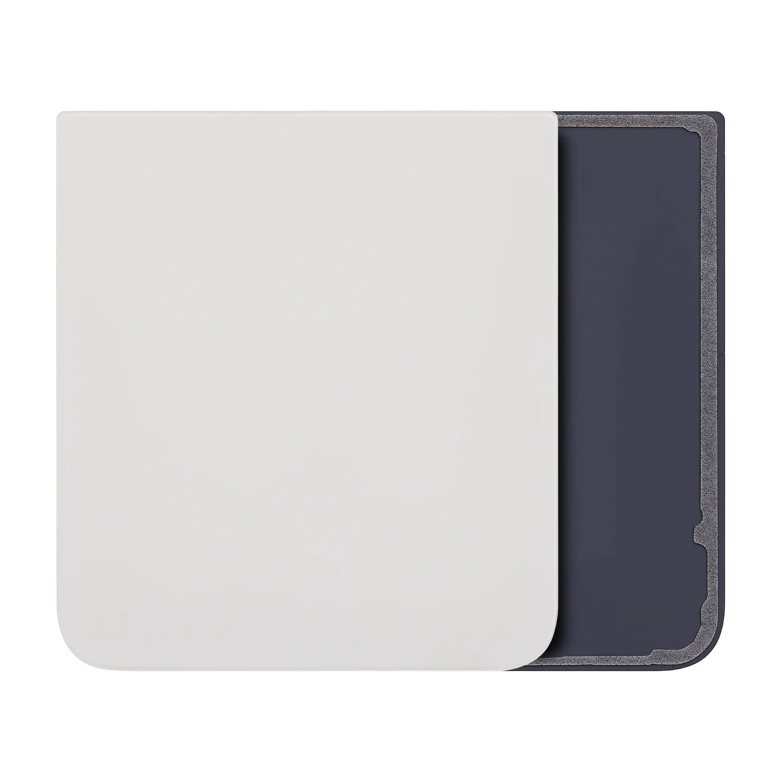 Bottom Back Cover Glass Compatible For Samsung Z Flip 5 5G (F731) (Cream)