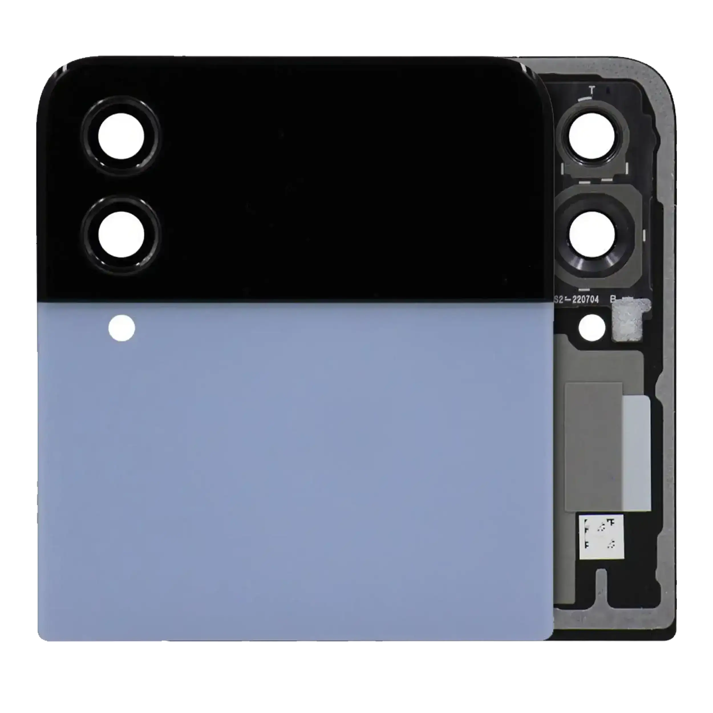 Outer Oled Assembly Compatible For Samsung Galaxy Z Flip 4 5G (Us & International) (Used  Pull: Grade B/C) (Blue)