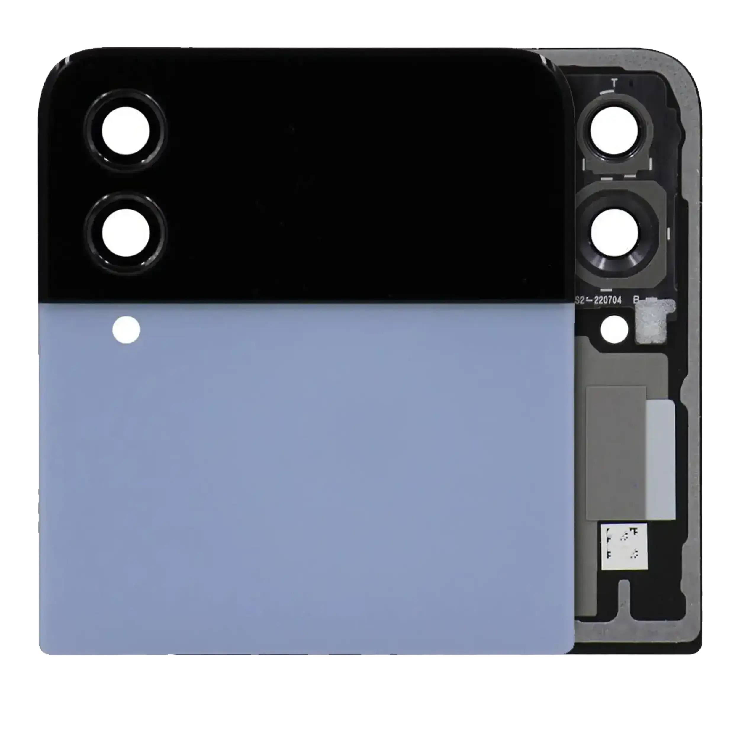Outer Oled Assembly Compatible For Samsung Galaxy Z Flip 4 5G (Us & International) (Used  Pull: Grade A) (Blue)