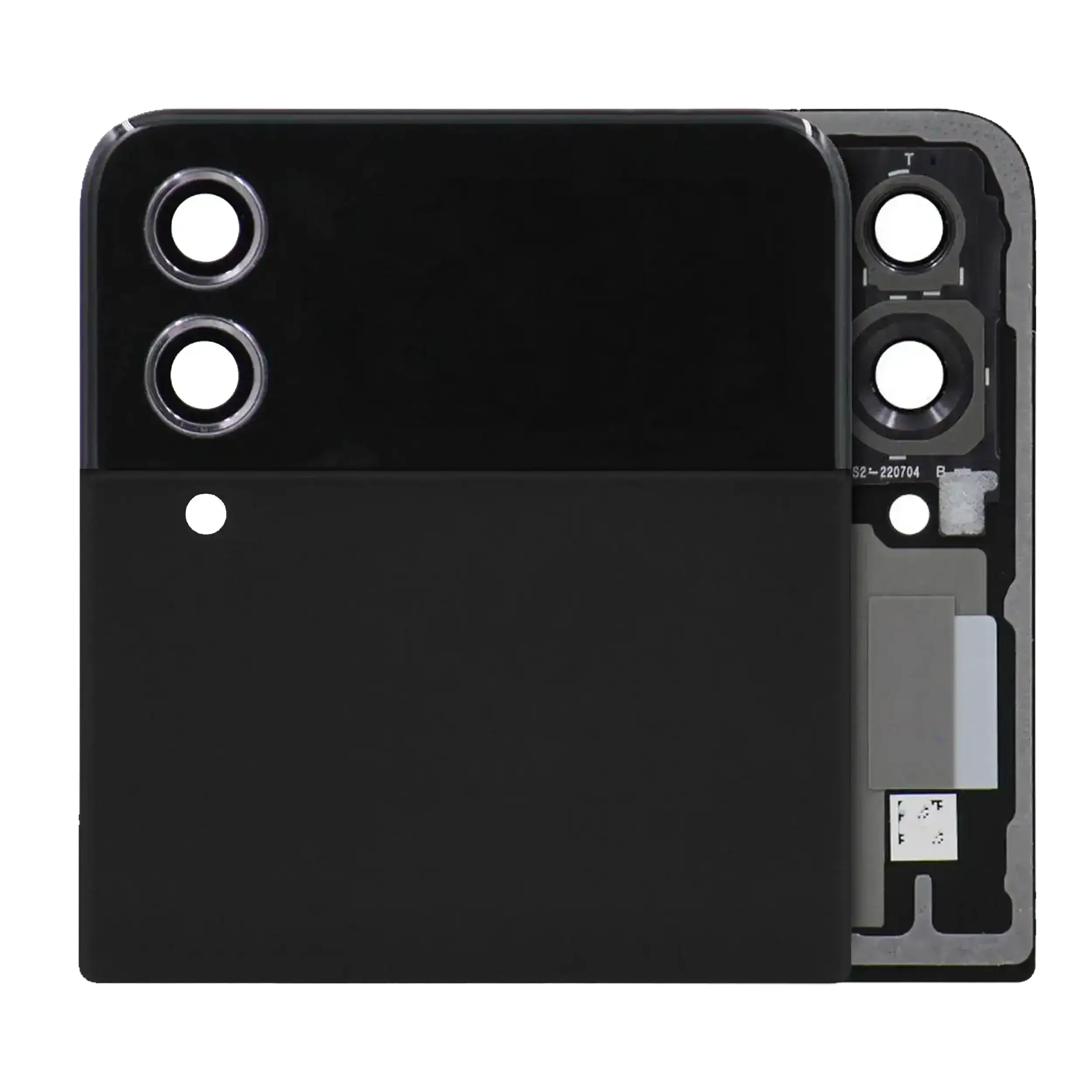 Outer Oled Assembly Compatible For Samsung Galaxy Z Flip 4 5G (Us & International) (Service Pack) (Black)