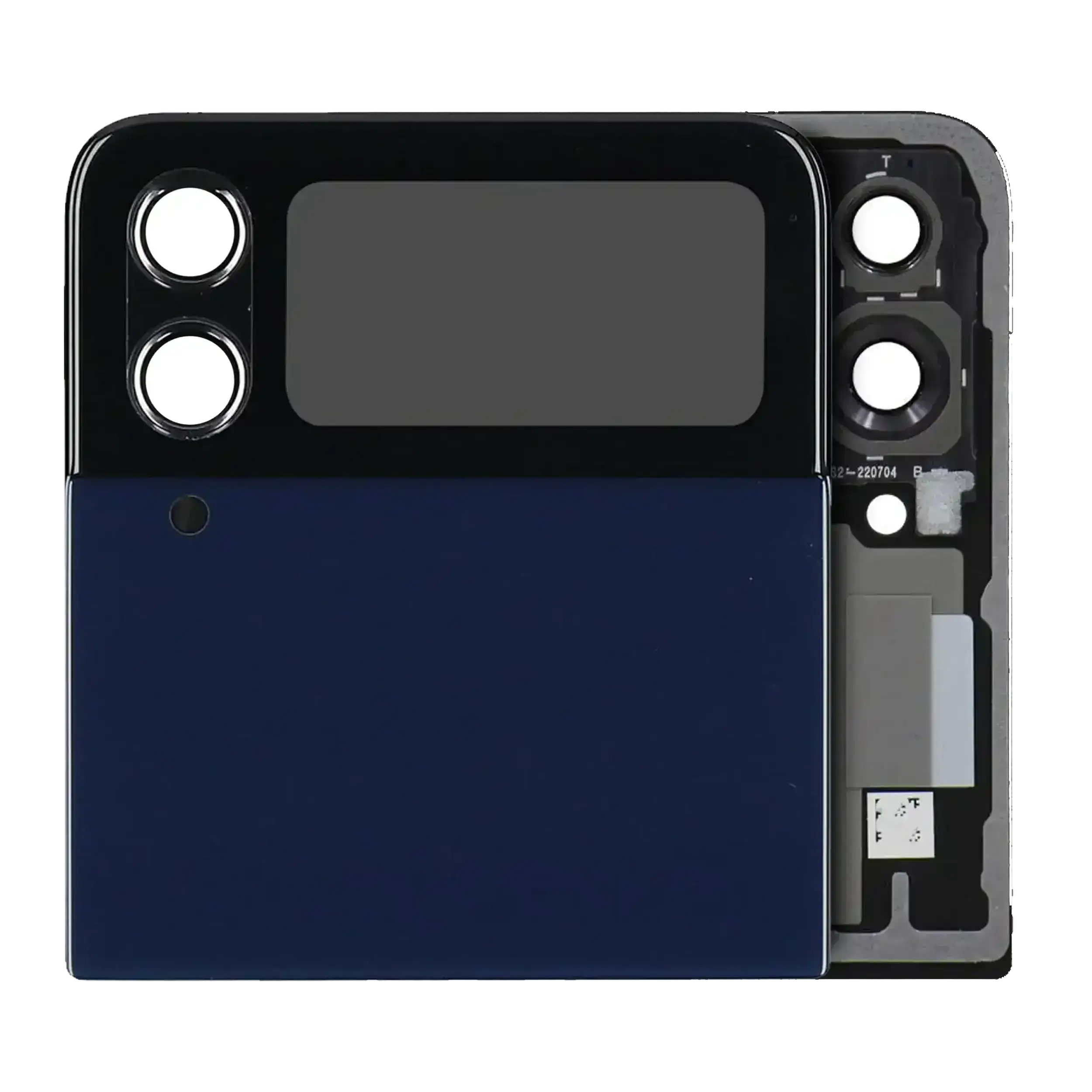 Outer Oled Assembly Compatible For Samsung Galaxy Z Flip 4 5G (Us & International) (Service Pack) (Navy)