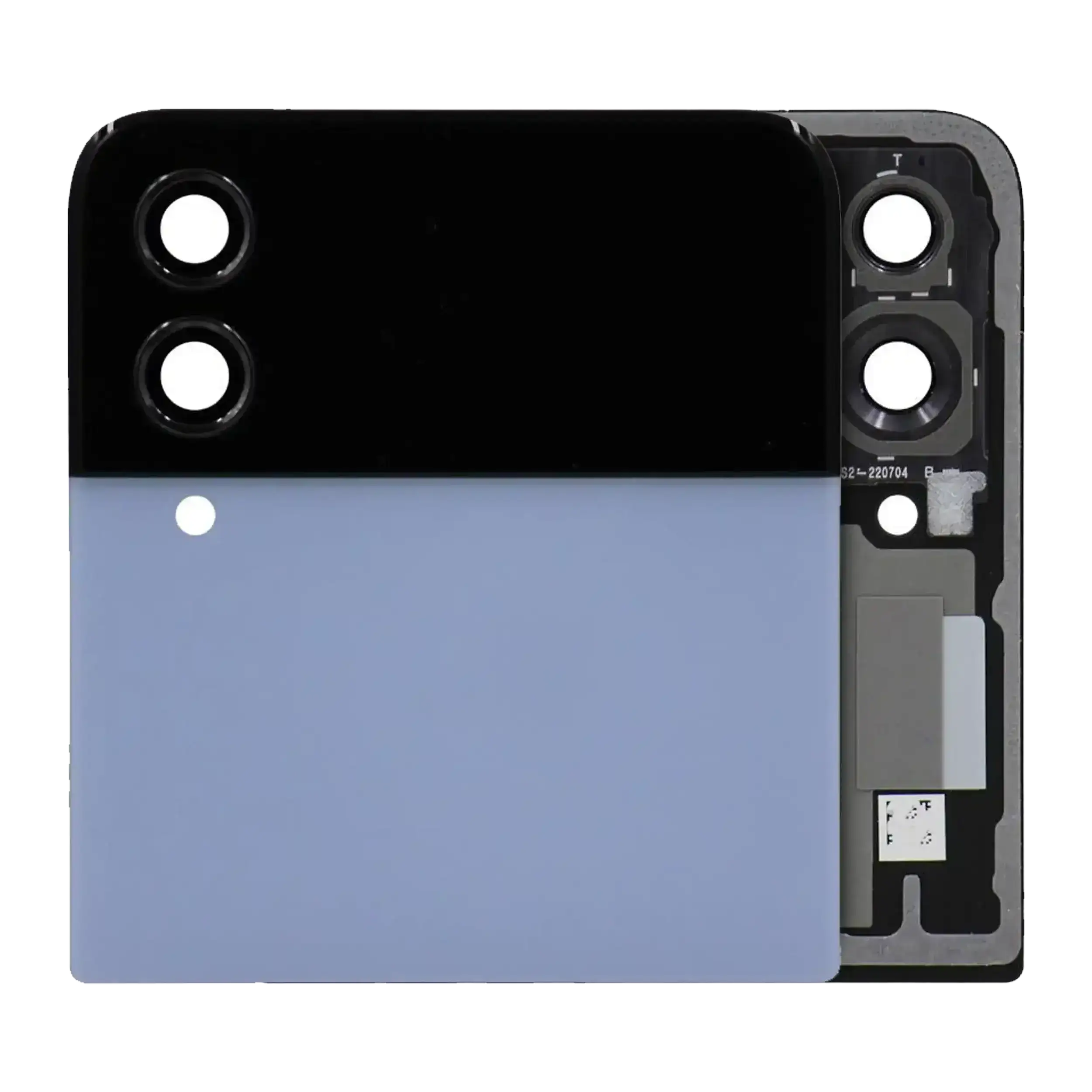 Outer Oled Assembly Compatible For Samsung Galaxy Z Flip 4 5G (Us & International) (Service Pack) (Blue)