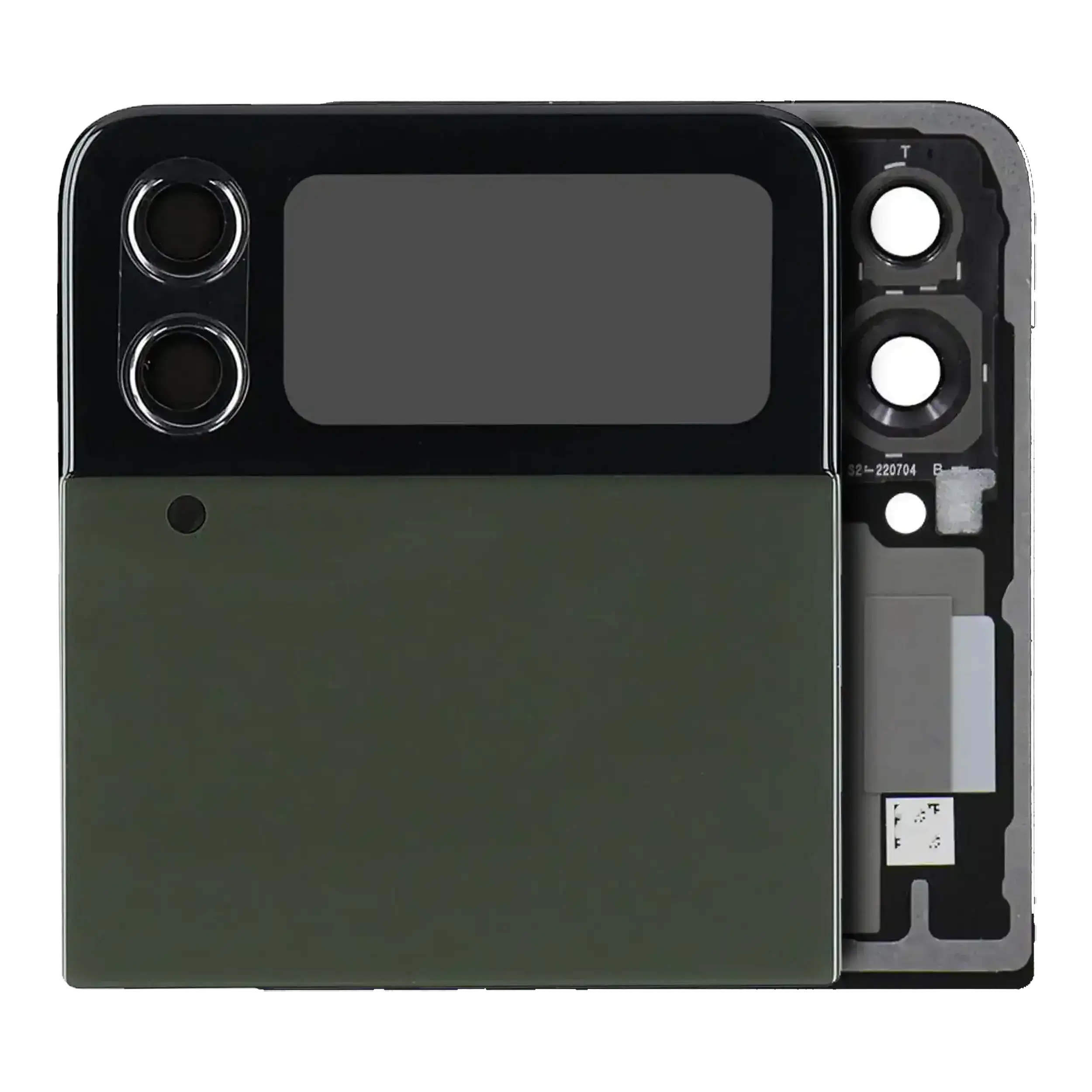 Outer Oled Assembly Compatible For Samsung Galaxy Z Flip 4 5G (Us & International) (Service Pack) (Green)