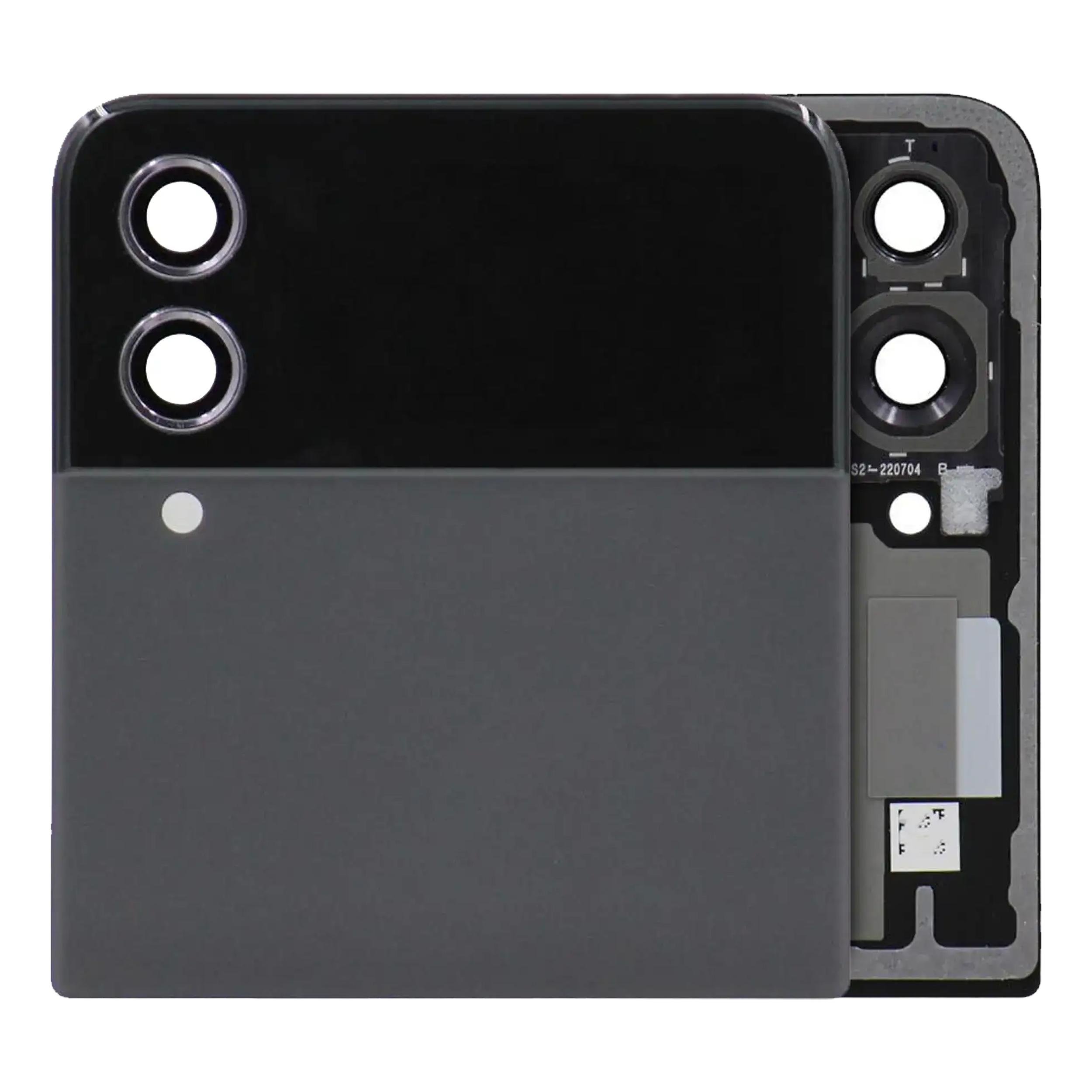 Outer Oled Assembly Compatible For Samsung Galaxy Z Flip 4 5G (Us & International) (Service Pack) (Graphite)
