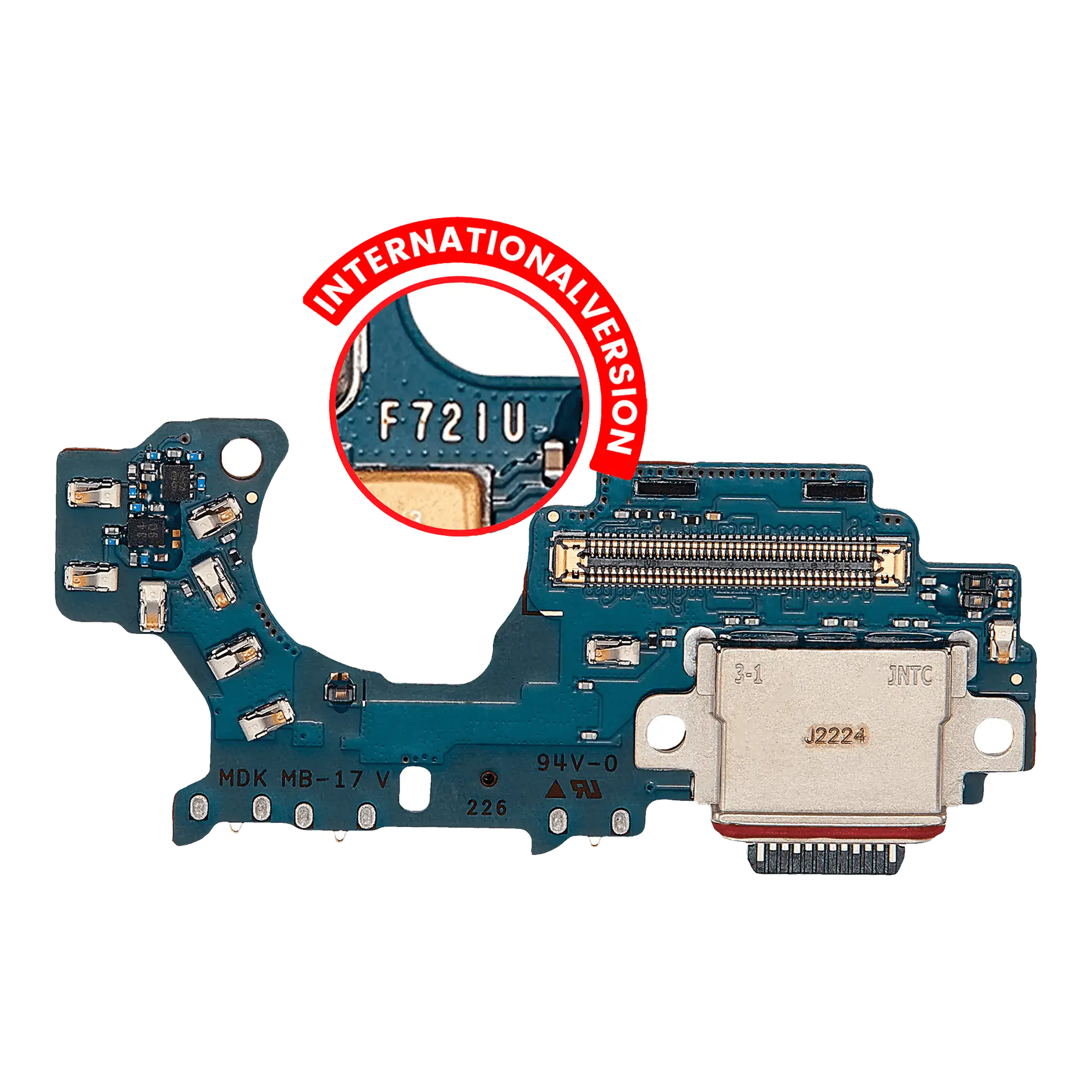 Charging Port Board Compatible For Samsung Galaxy Z Flip 4 (F721B)  (International Version) (Premium)