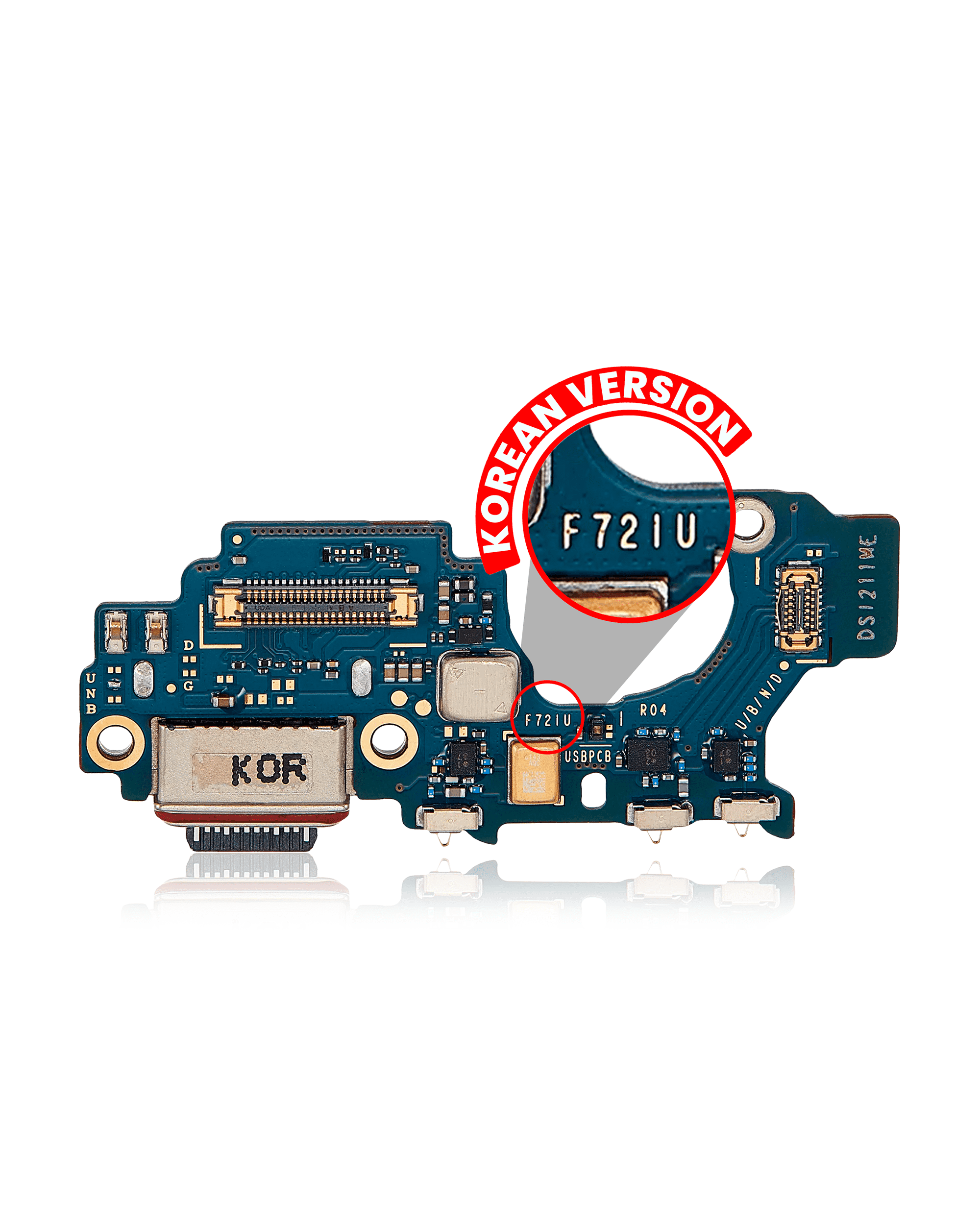Charging Port Board Compatible For Samsung Galaxy Z Flip 4 (F721N) (Korean Version) (Premium)