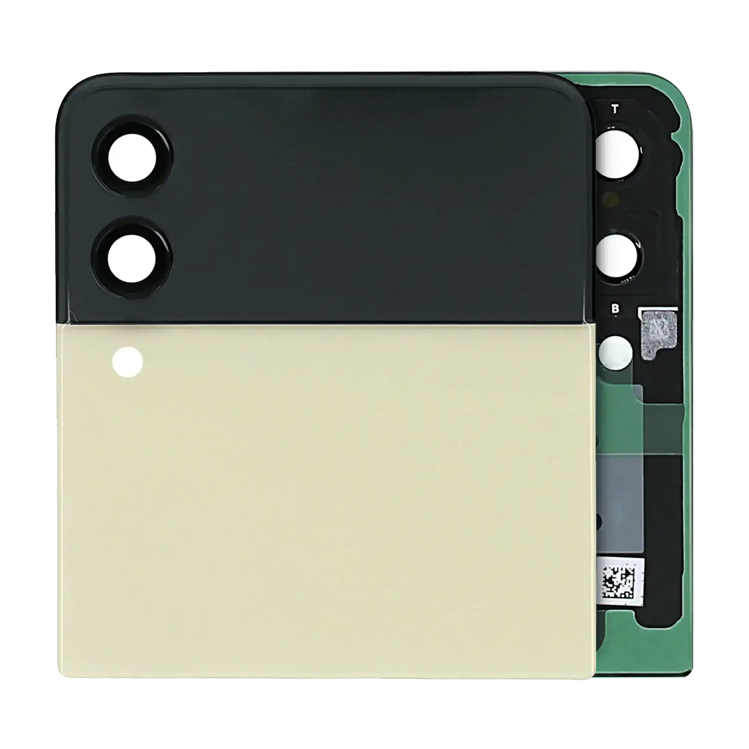 Outer Oled Assembly Compatible For Samsung Galaxy Z Flip 3 5G (Us & International) (Service Pack) (Cream)