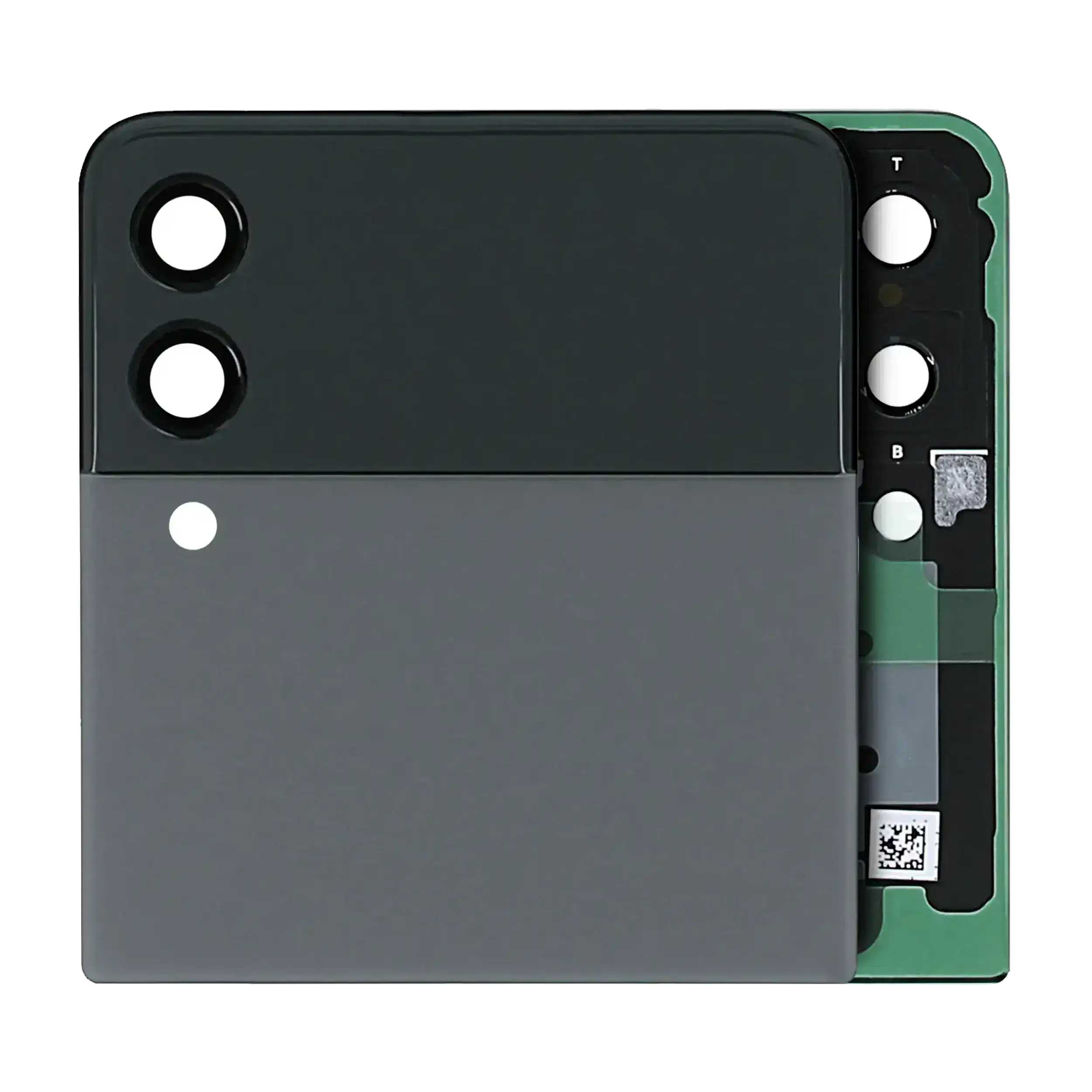 Outer Oled Assembly Compatible For Samsung Galaxy Z Flip 3 5G (Us & International) (Service Pack) (Grey)