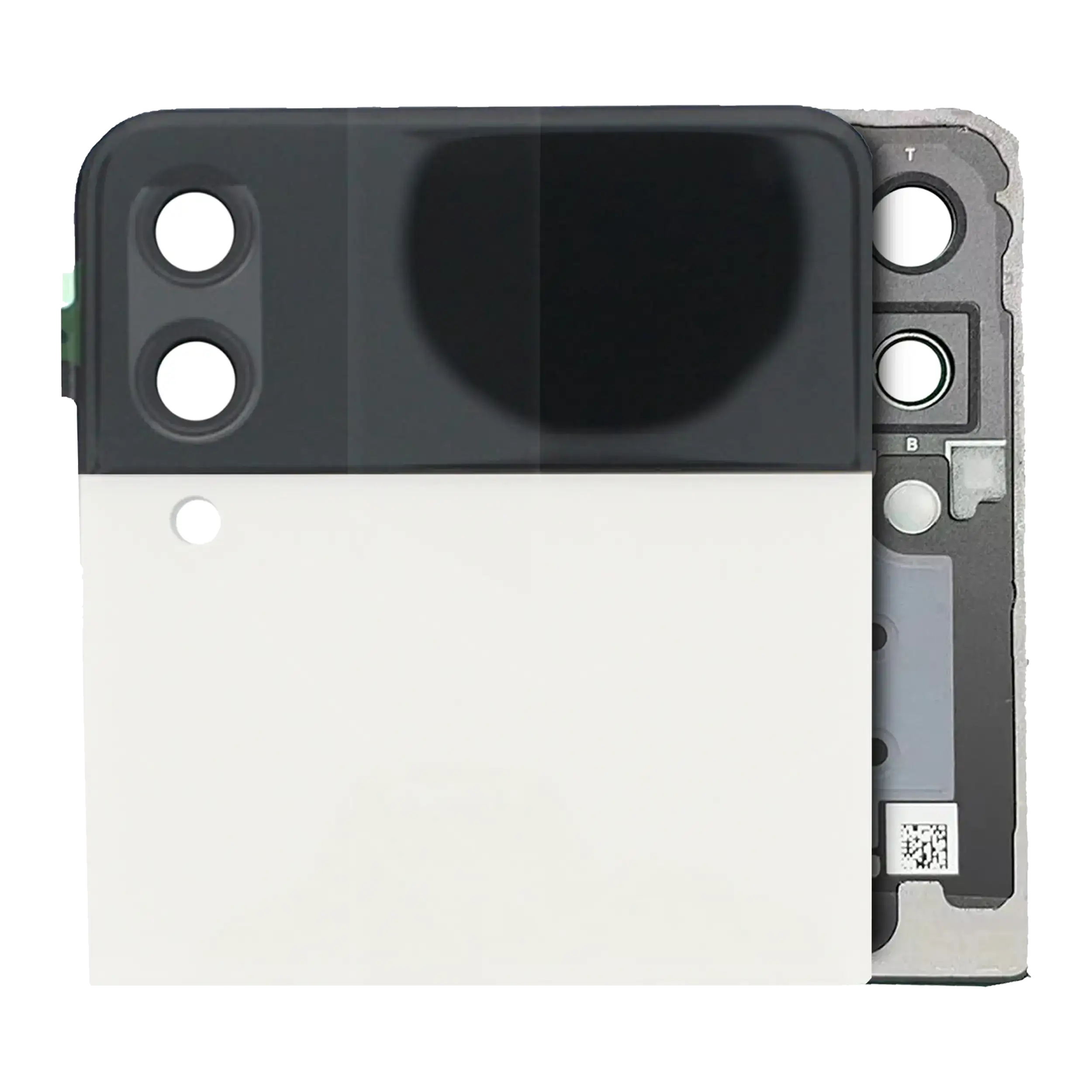 Outer Oled Assembly Compatible For Samsung Galaxy Z Flip 3 5G (Us & International) (Service Pack) (White)