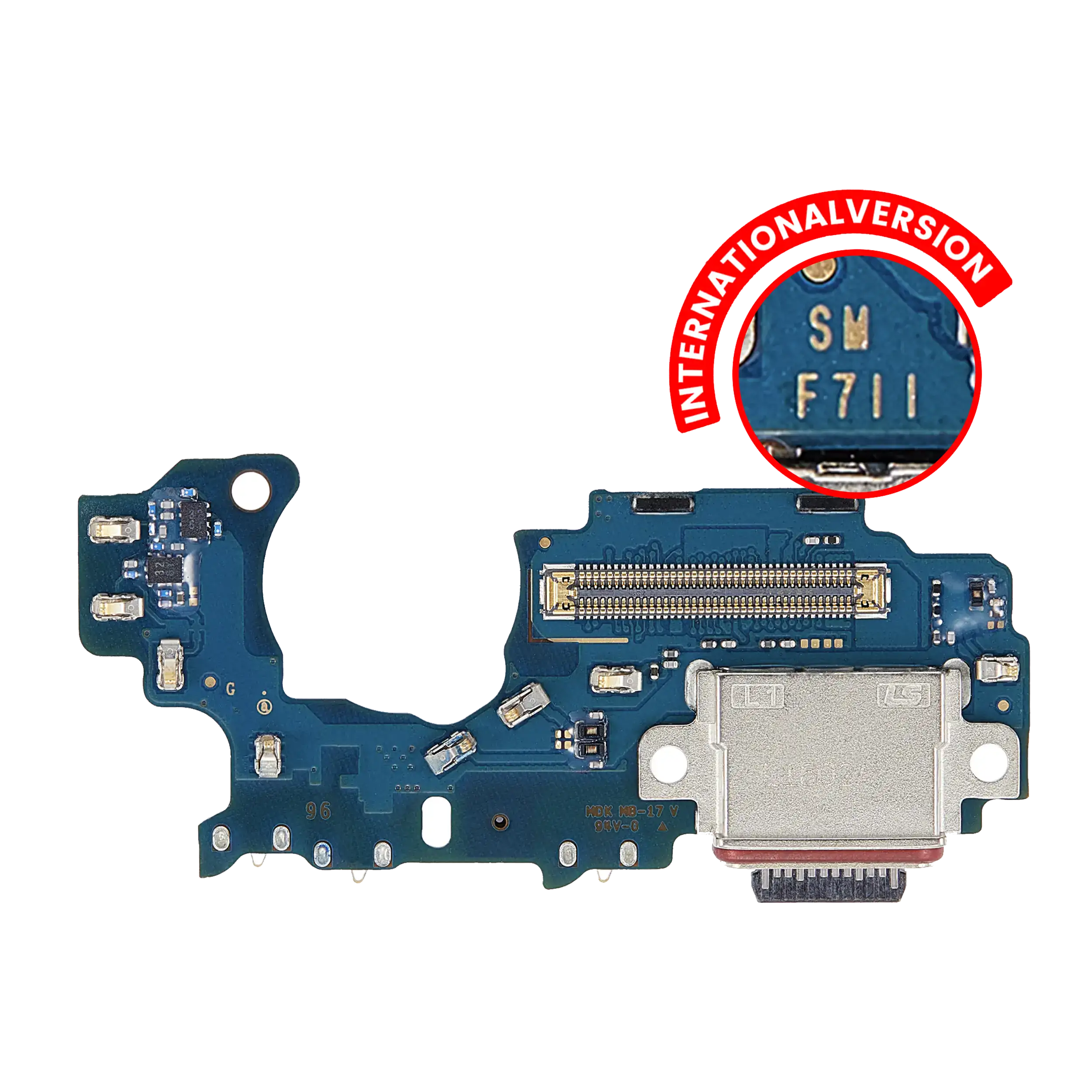 Charging Port Board Compatible For Samsung Galaxy Z Flip 3 5G (F711B) (International Version) (Premium)