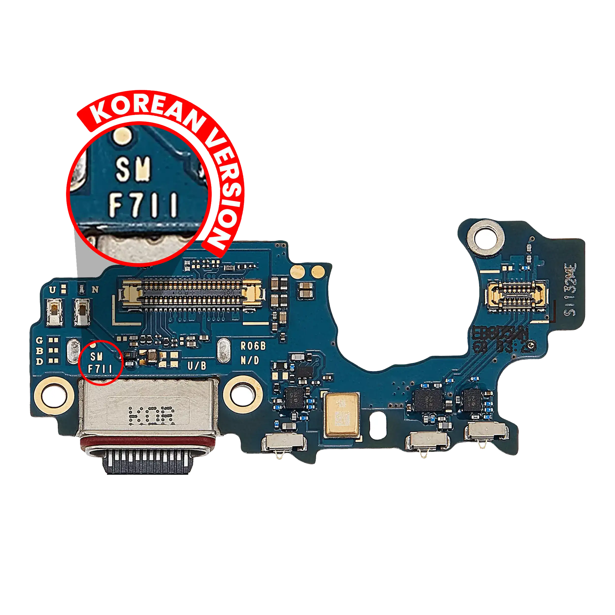 Charging Port Board Compatible For Samsung Galaxy Z Flip 3 5G (F711N) (Korean Version) (Premium)