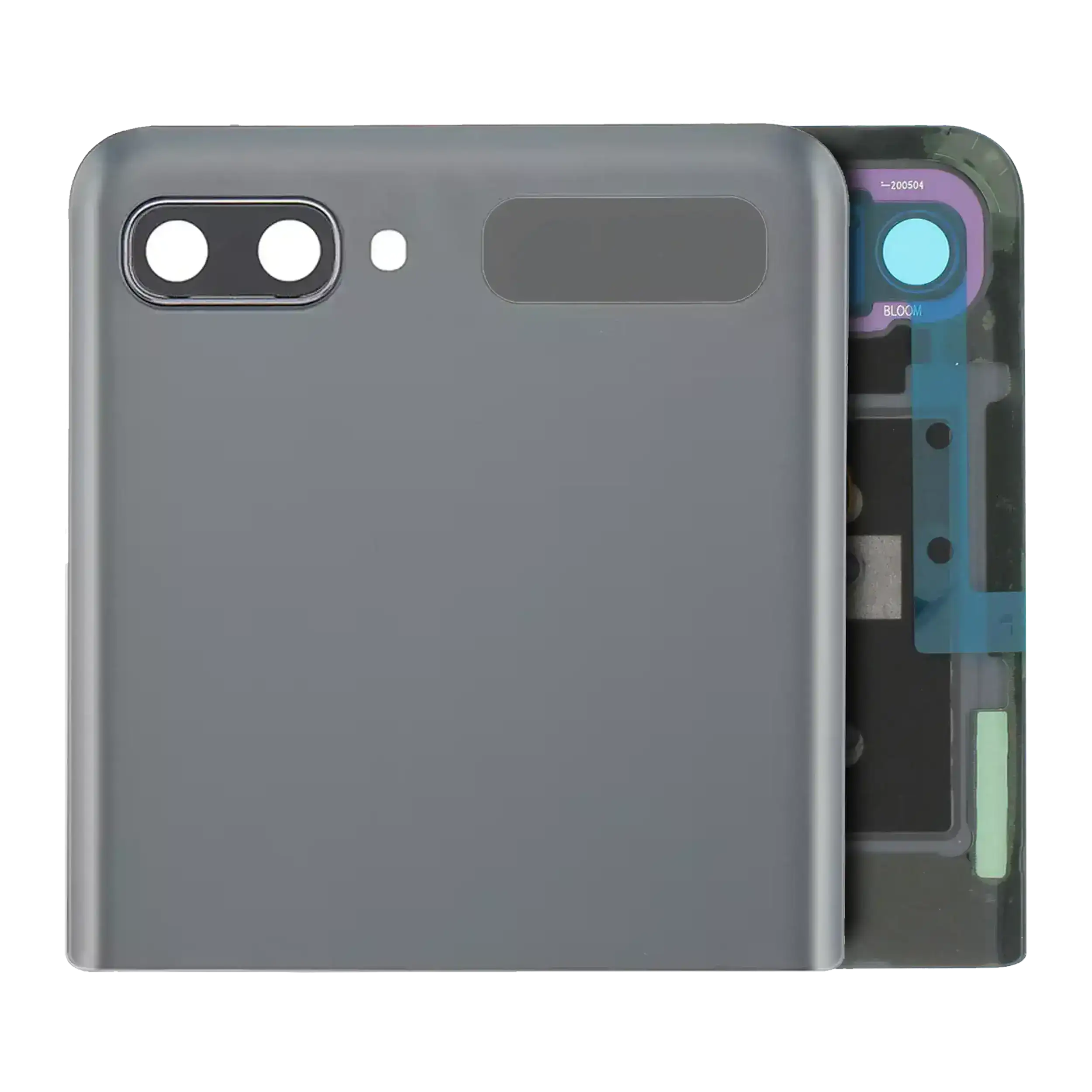 Outer Oled Assembly With Frame Compatible For Samsung Galaxy Z Flip 4G (F700) / Z Flip 5G (F707) (Service Pack) (Mystic Gray)