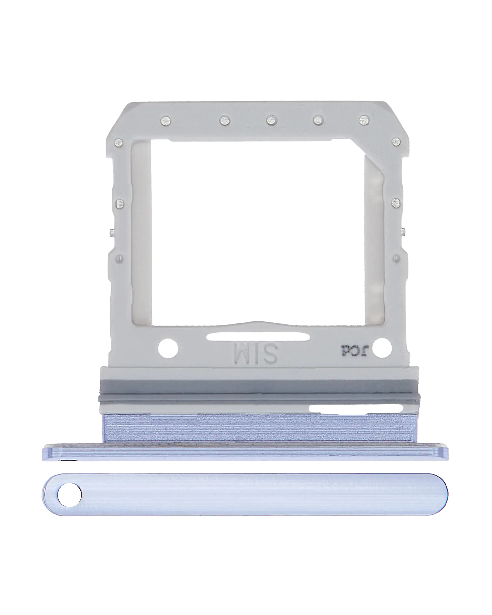 Single Sim Card Tray Compatible For Samsung Galaxy Z Flip 4G (F700) / Z Flip 5G (F707) (Mirror Purple)