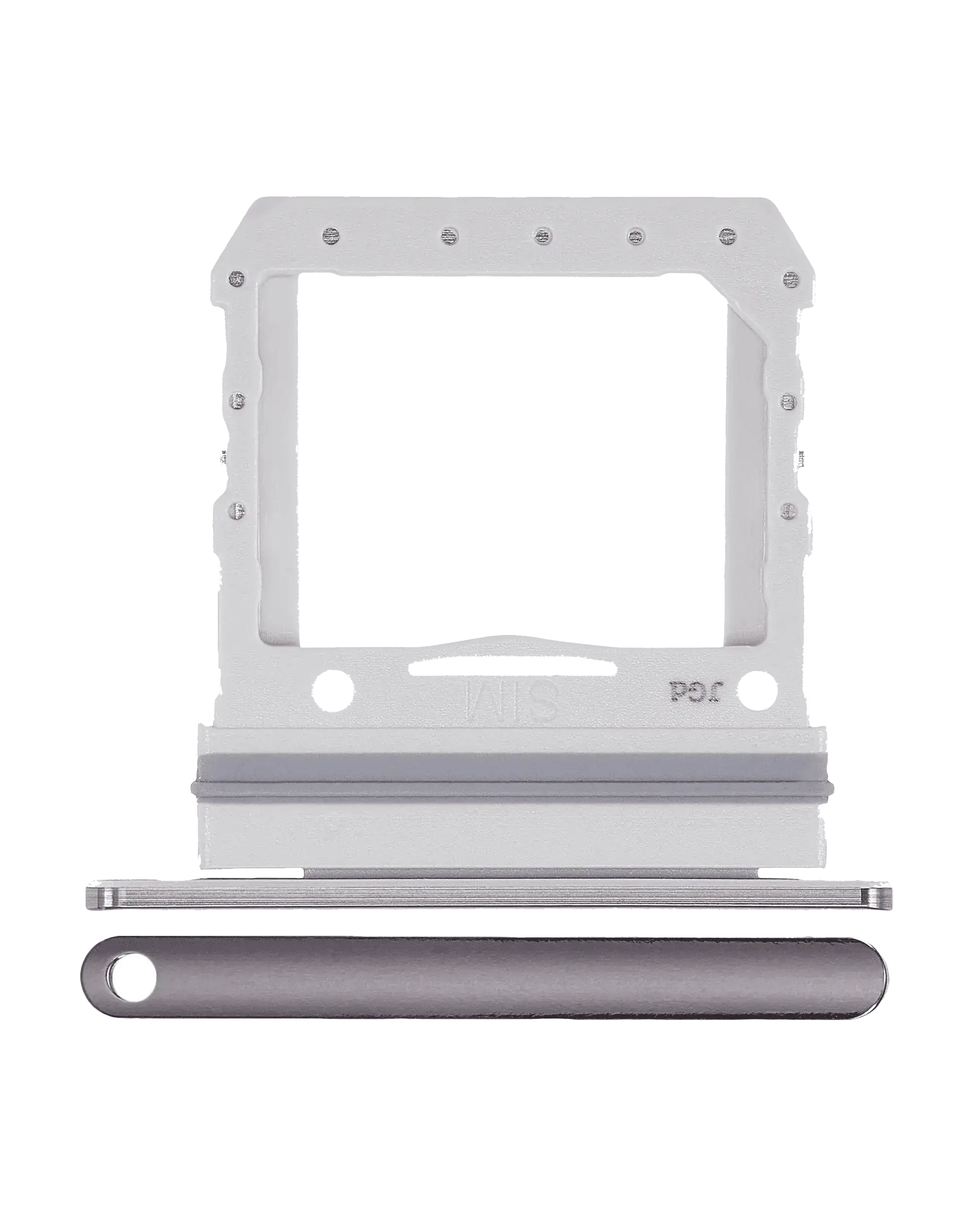 Single Sim Card Tray Compatible For Samsung Galaxy Z Flip 4G (F700) / Z Flip 5G (F707) (Mystic Gray)