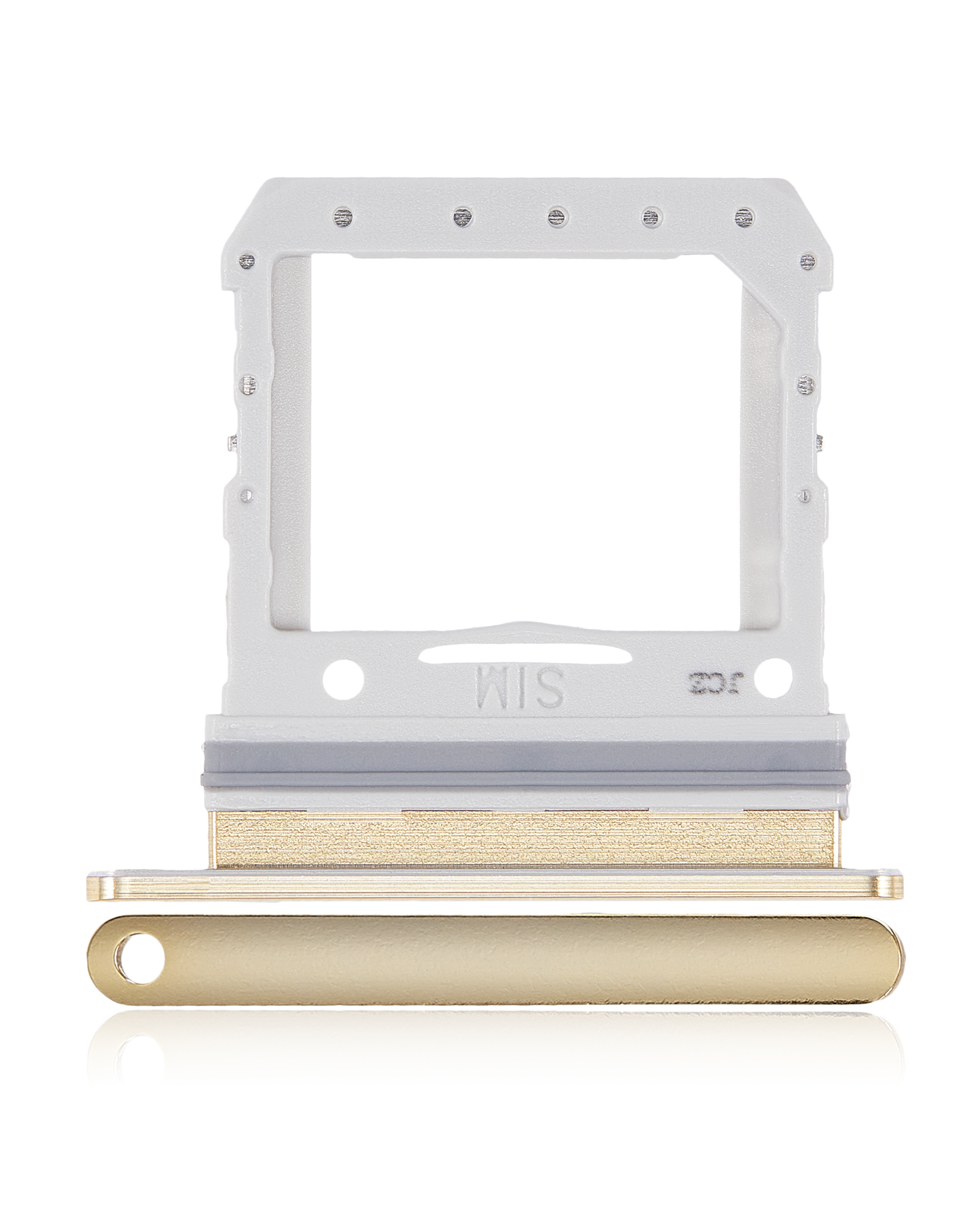 Single Sim Card Tray Compatible For Samsung Galaxy Z Flip 4G (F700) / Z Flip 5G (F707) (Mirror Gold)