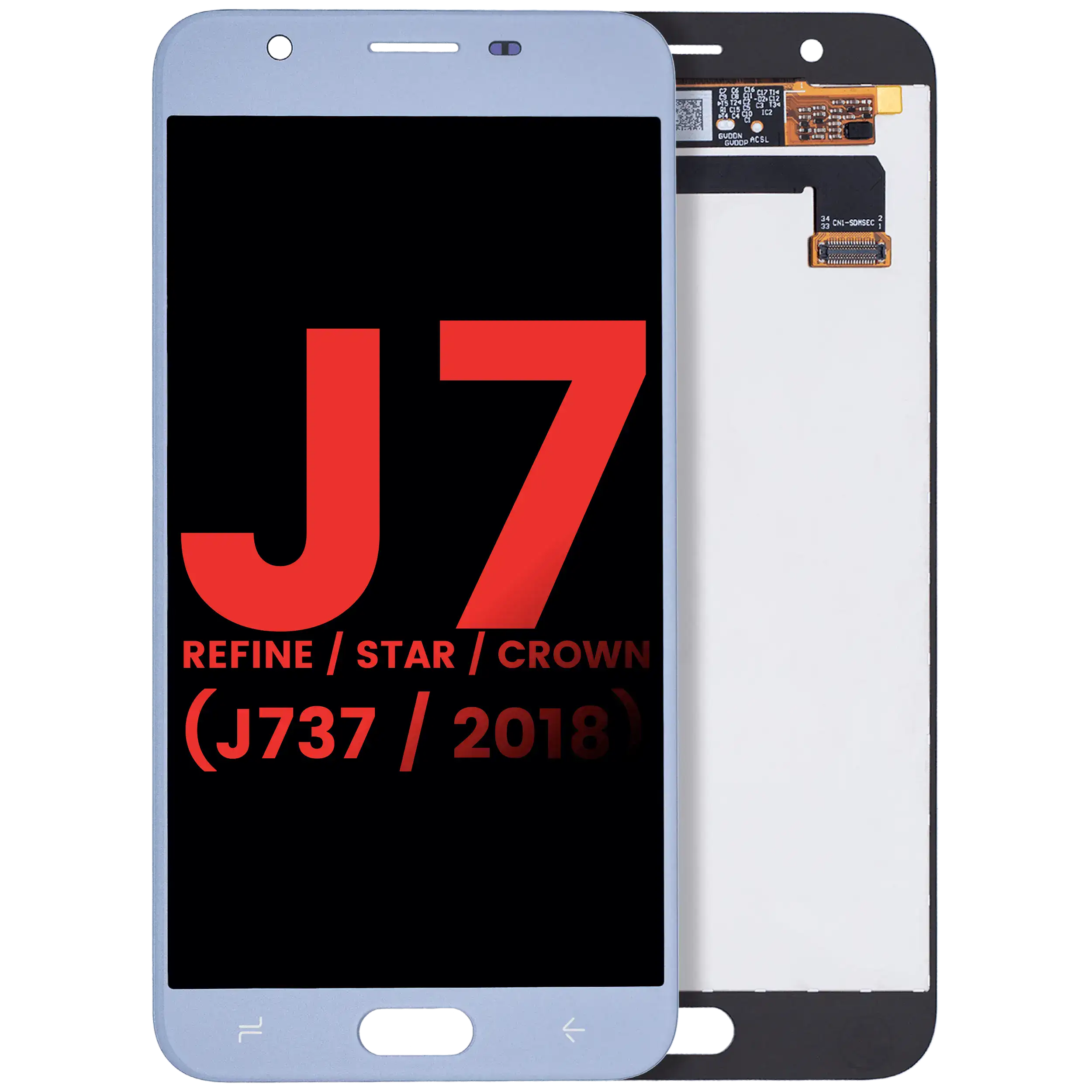 Lcd Assembly Without Frame Compatible For Samsung Galaxy J7 Refine / Star / Crown (J737 / 2018) (Aftermarket Plus) (Blue)