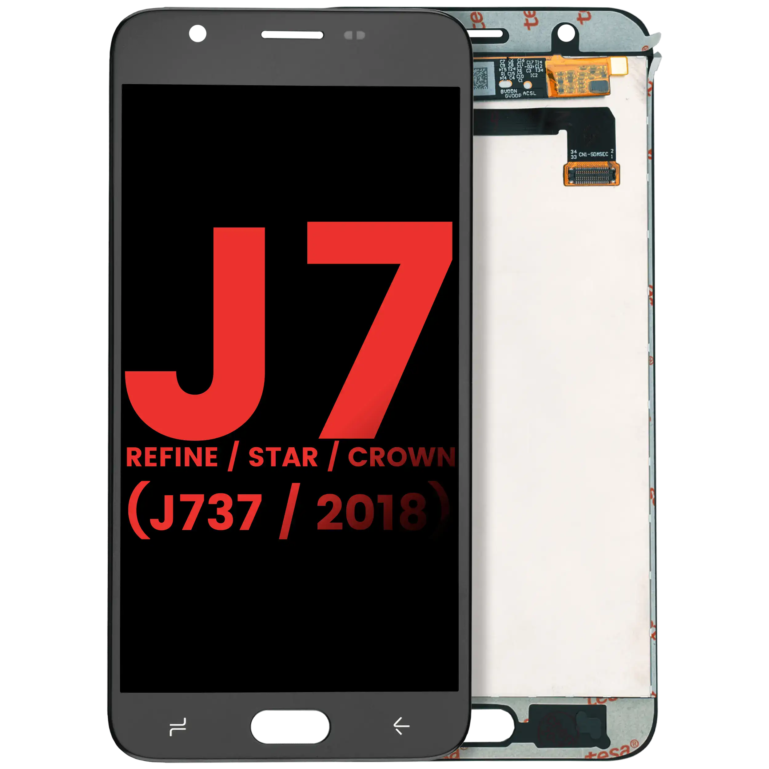 Lcd Assembly Without Frame Compatible For Samsung Galaxy J7 Refine / Star / Crown (J737 / 2018) (Aftermarket Plus) (Black)