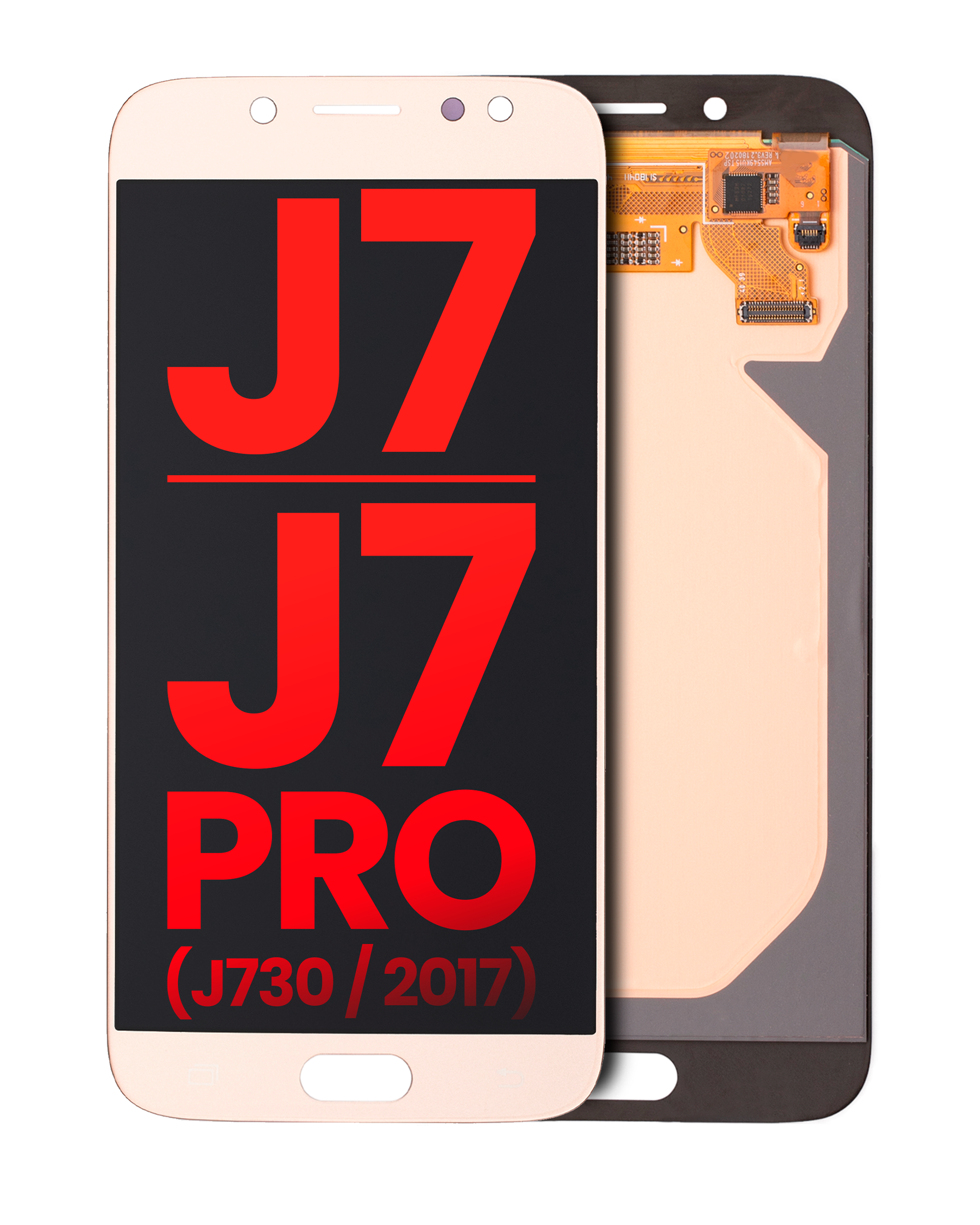 Oled Assembly Without Frame Compatible For Samsung Galaxy  J7 / J7 Pro (J730 / 2017)  (Aftermarket Plus)  (Gold)