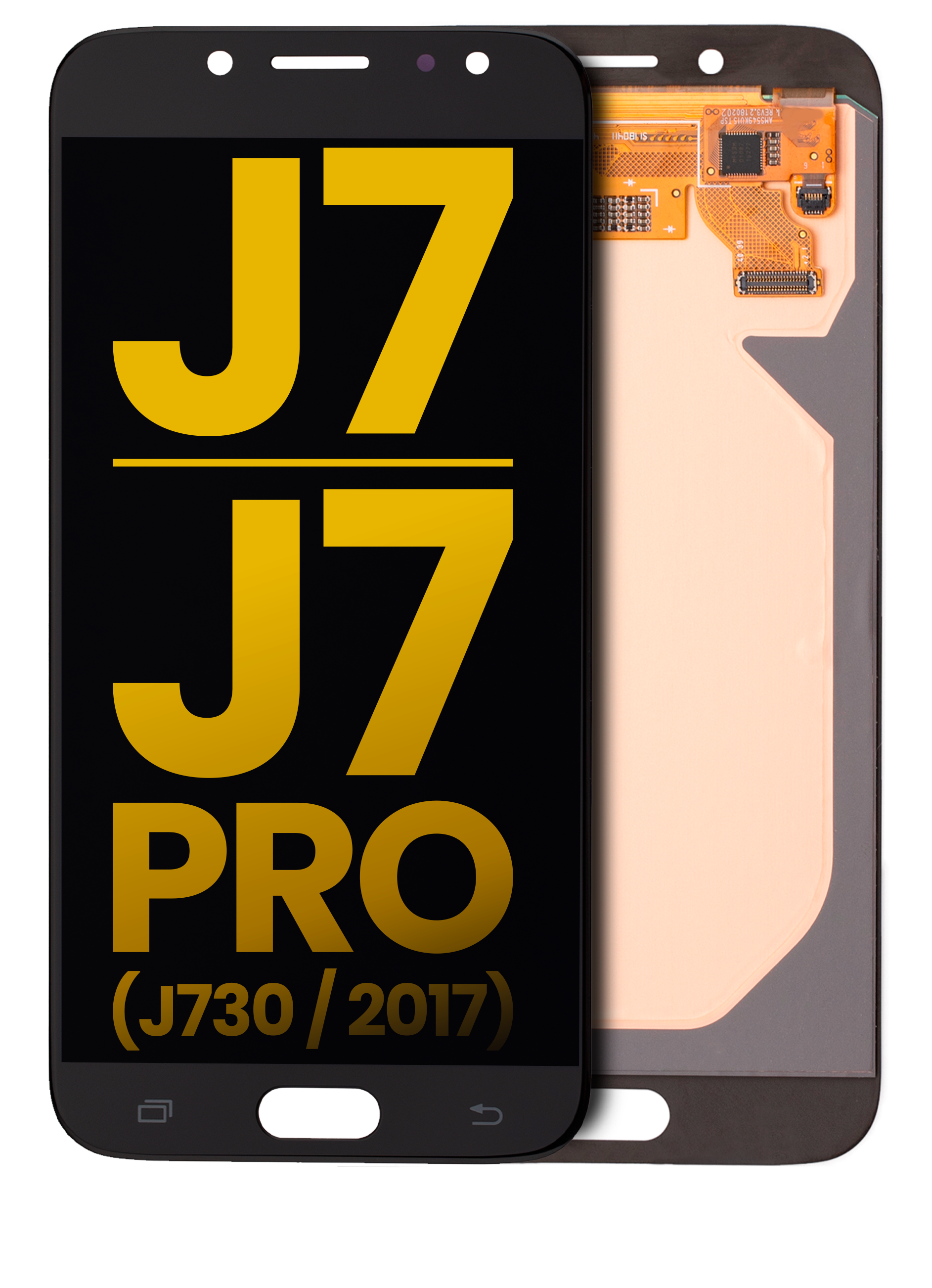 Oled Assembly Without Frame Compatible For Samsung Galaxy J7 / J7 Pro (J730 / 2017) (Refurbished) (Black)