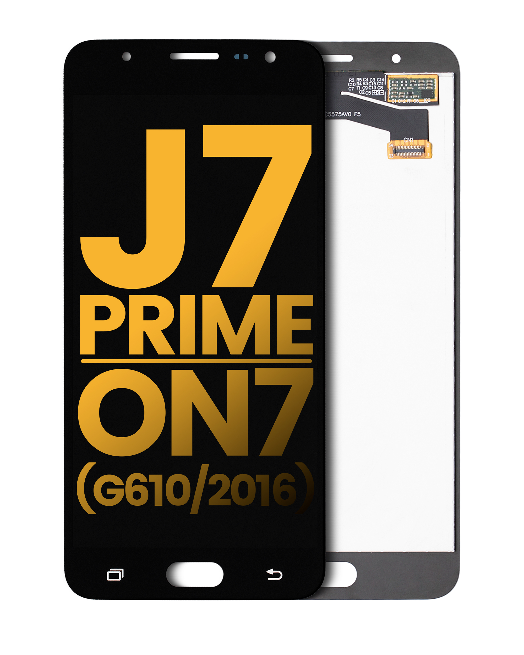 Lcd Assembly Without Frame Compatible For Samsung Galaxy J7 Prime / On7 (G610 / 2016) (Refurbished) (Black)
