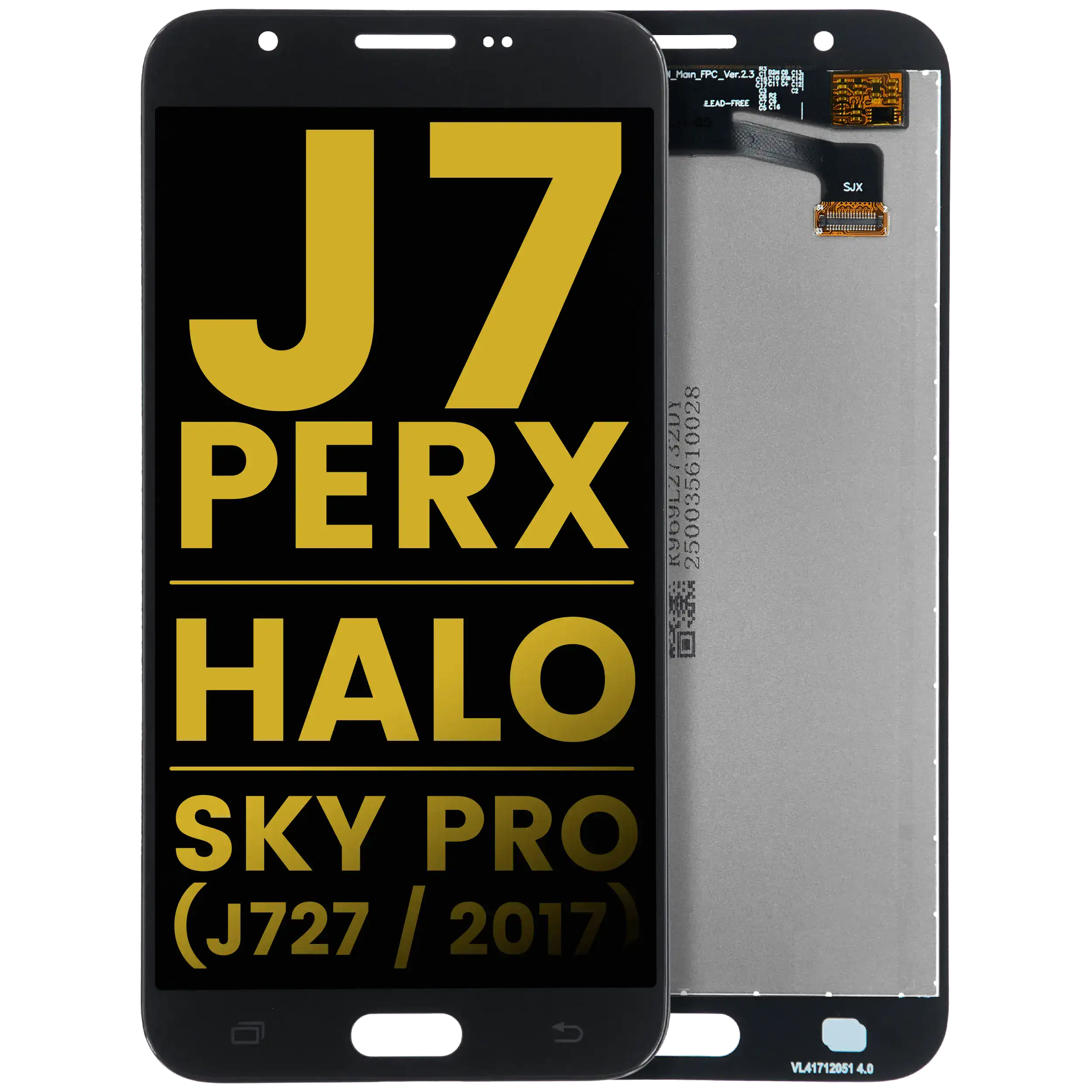 Lcd Assembly Without Frame Compatible For Samsung Galaxy J7 Perx / Halo / Sky Pro (J727 / 2017) (Refurbished) (Black)
