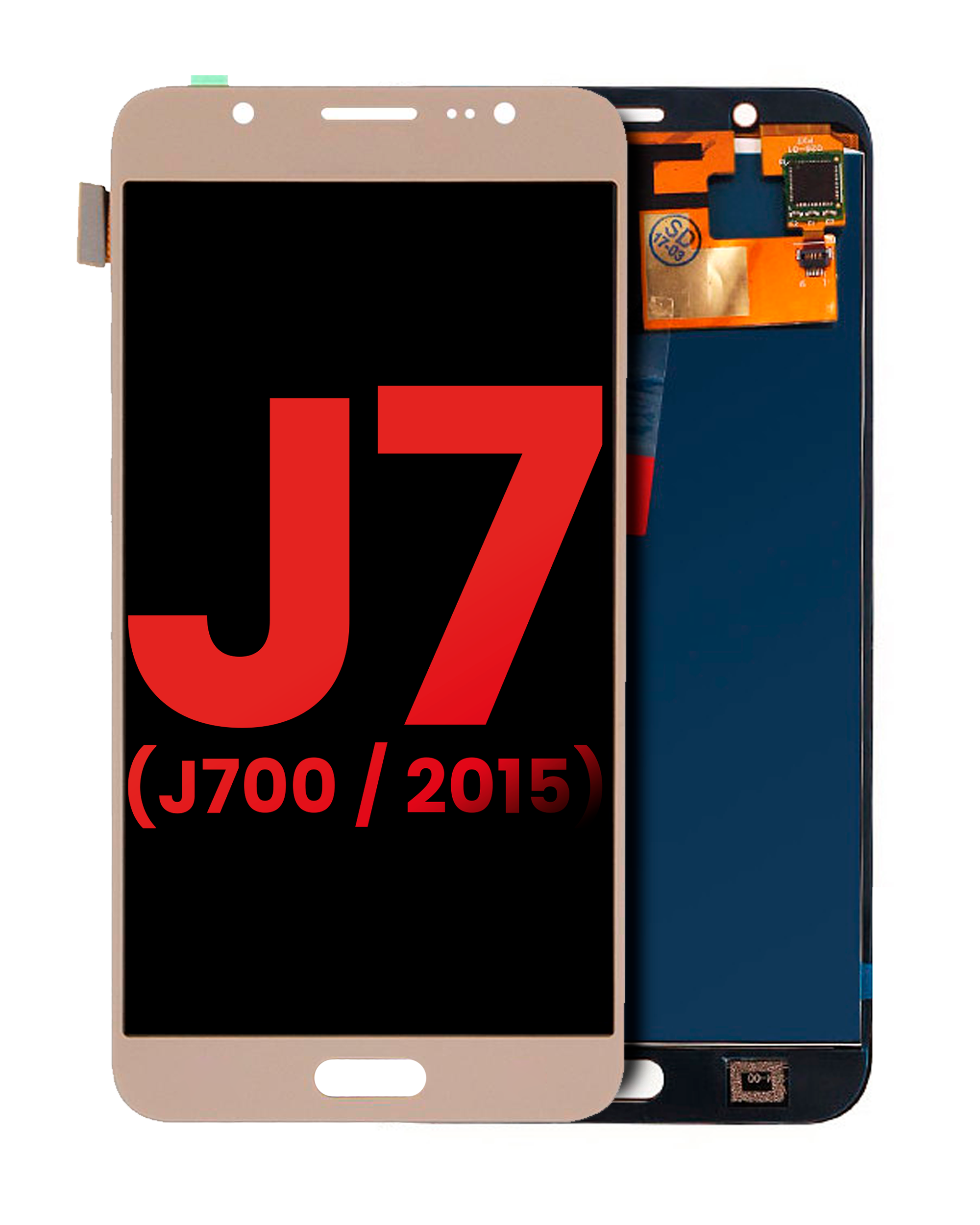Oled Assembly Without Frame Compatible For Samsung Galaxy J7 (J700 / 2015) (Aftermarket Plus) (Gold)