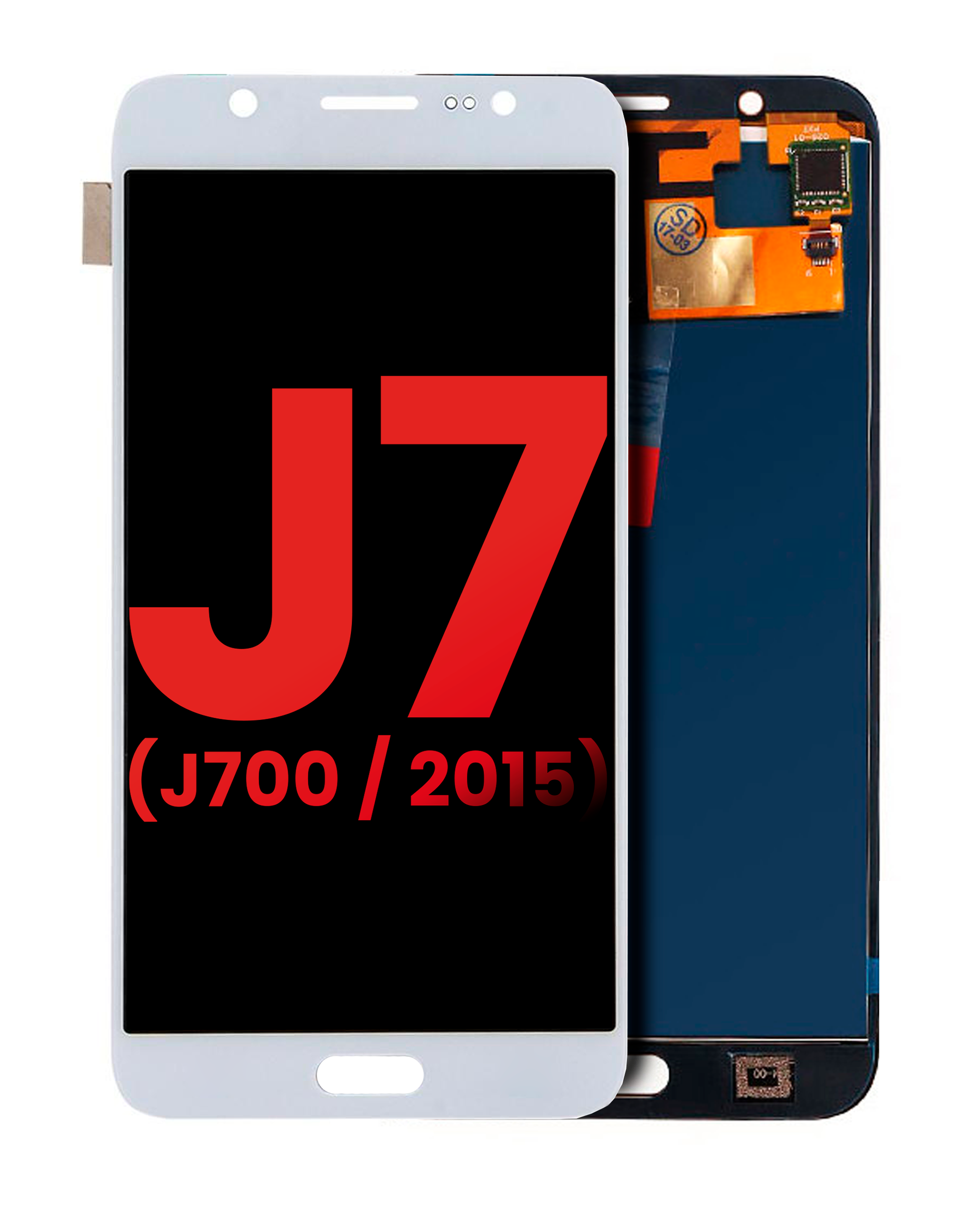 Oled Assembly Without Frame Compatible For Samsung Galaxy J7 (J700 / 2015) (Aftermarket Plus) (White)