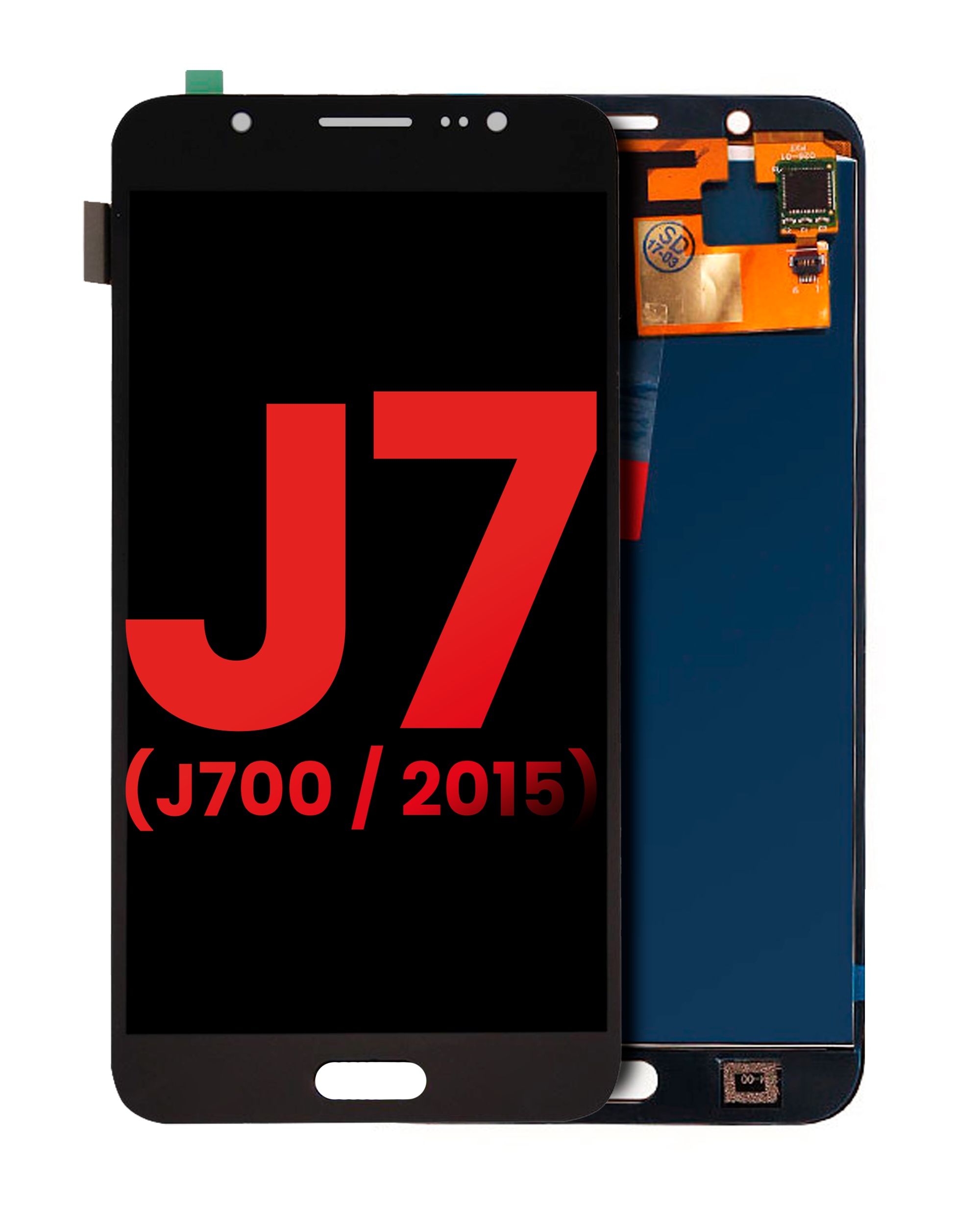 Oled Assembly Without Frame Compatible For Samsung Galaxy J7 (J700 / 2015) (Aftermarket Plus) (Black)