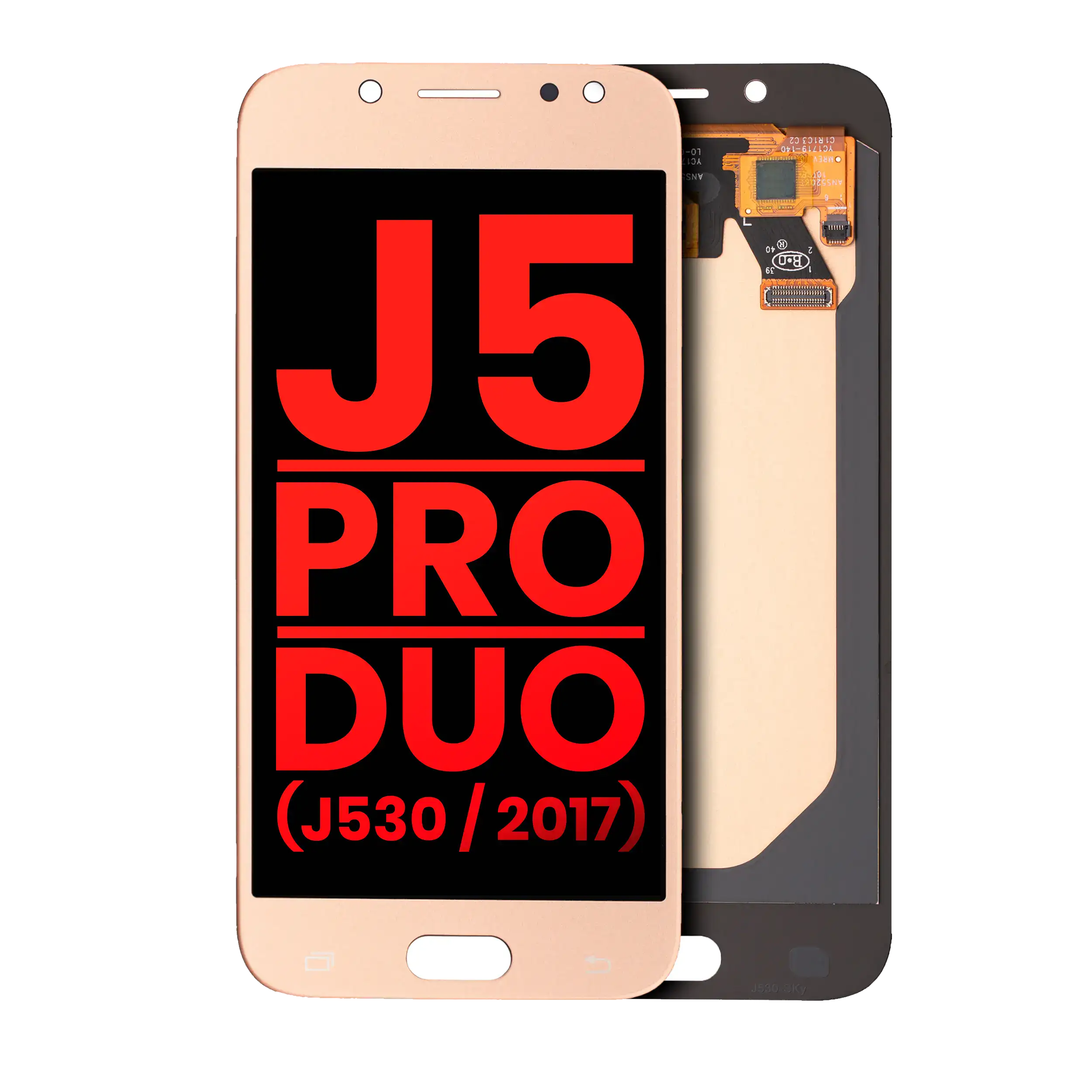 Oled Assembly Without Frame Compatible For Samsung Galaxy J5 / Pro / Duo (J530 / 2017) (Aftermarket Plus) (Gold)