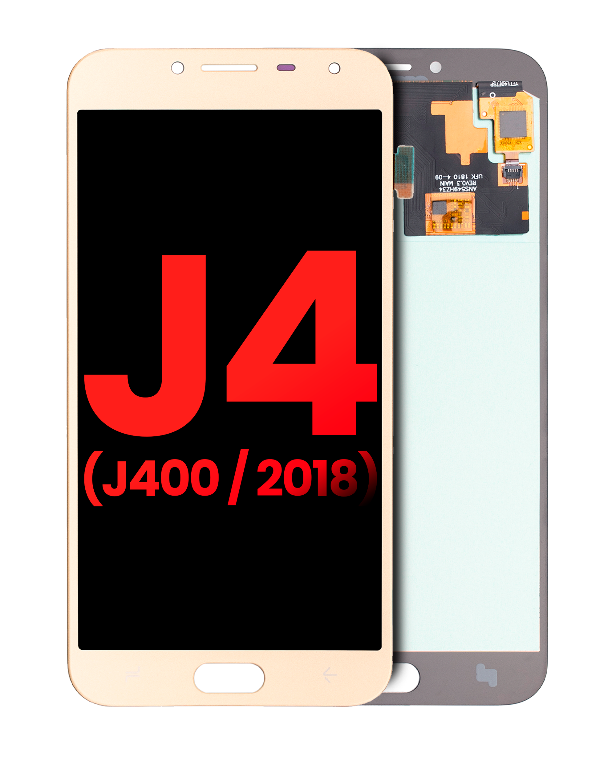 Oled Assembly Without Frame Compatible For Samsung Galaxy J4 (J400 / 2018) (Aftermarket Plus) (Gold)