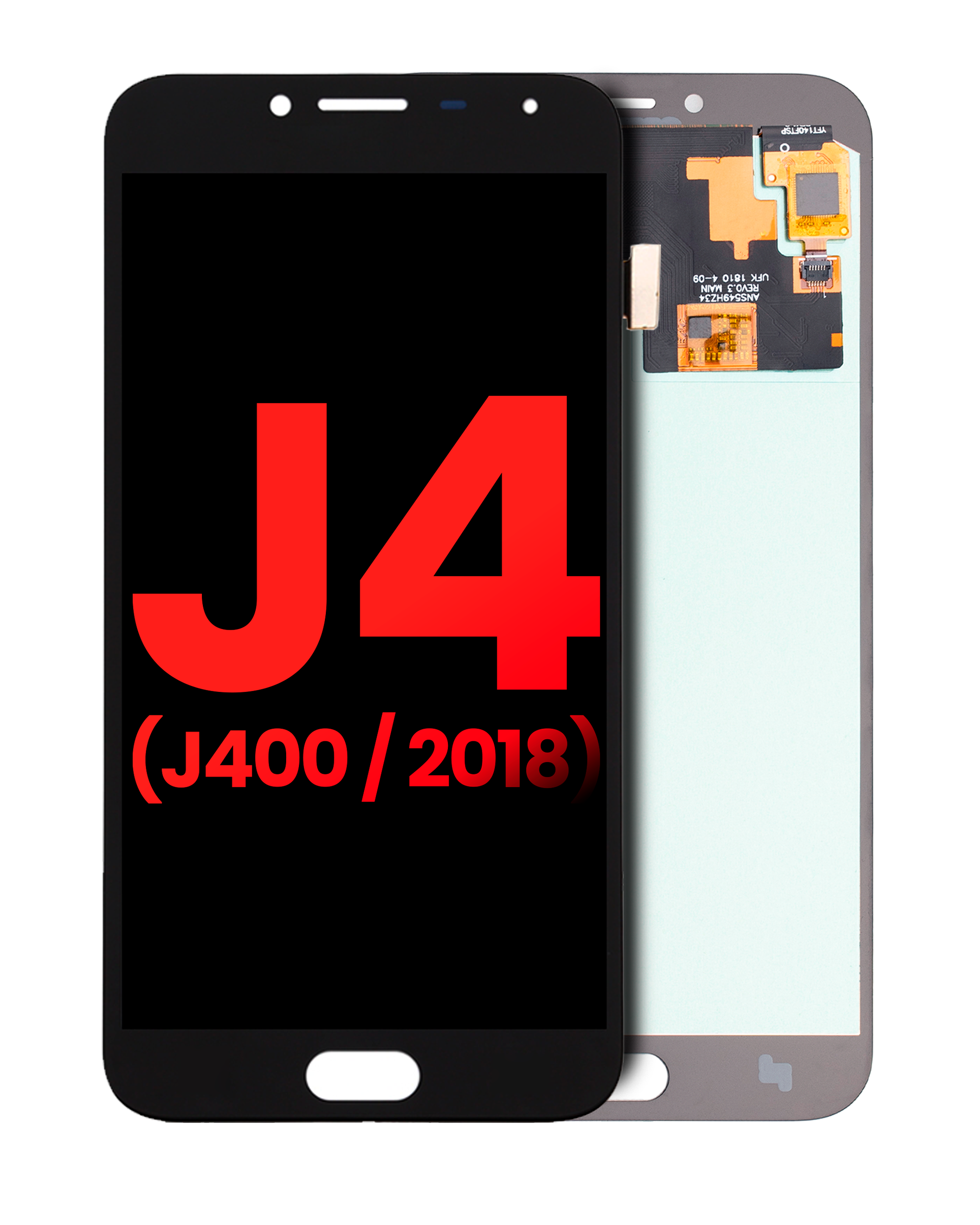 Oled Assembly Without Frame Compatible For Samsung Galaxy J4 (J400 / 2018) (Aftermarket Plus) (Black)