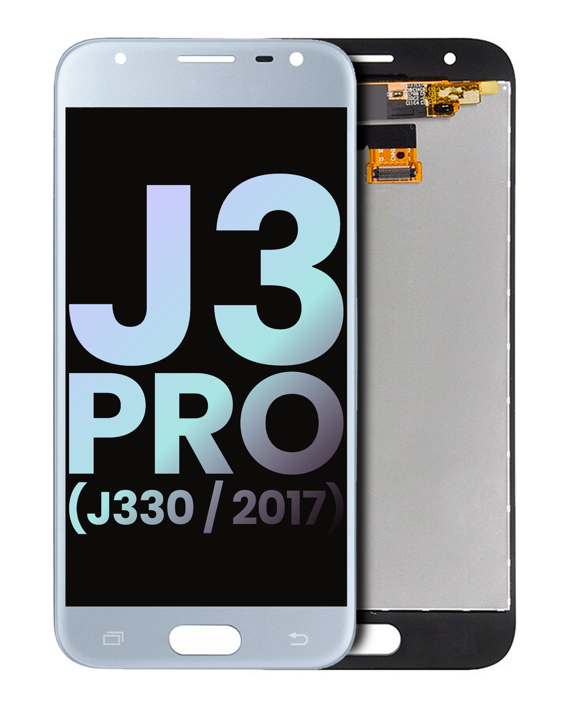 Lcd Assembly Without Frame Compatible For Samsung Galaxy J3 Pro (J330 / 2017) (Silver) (Service Pack)
