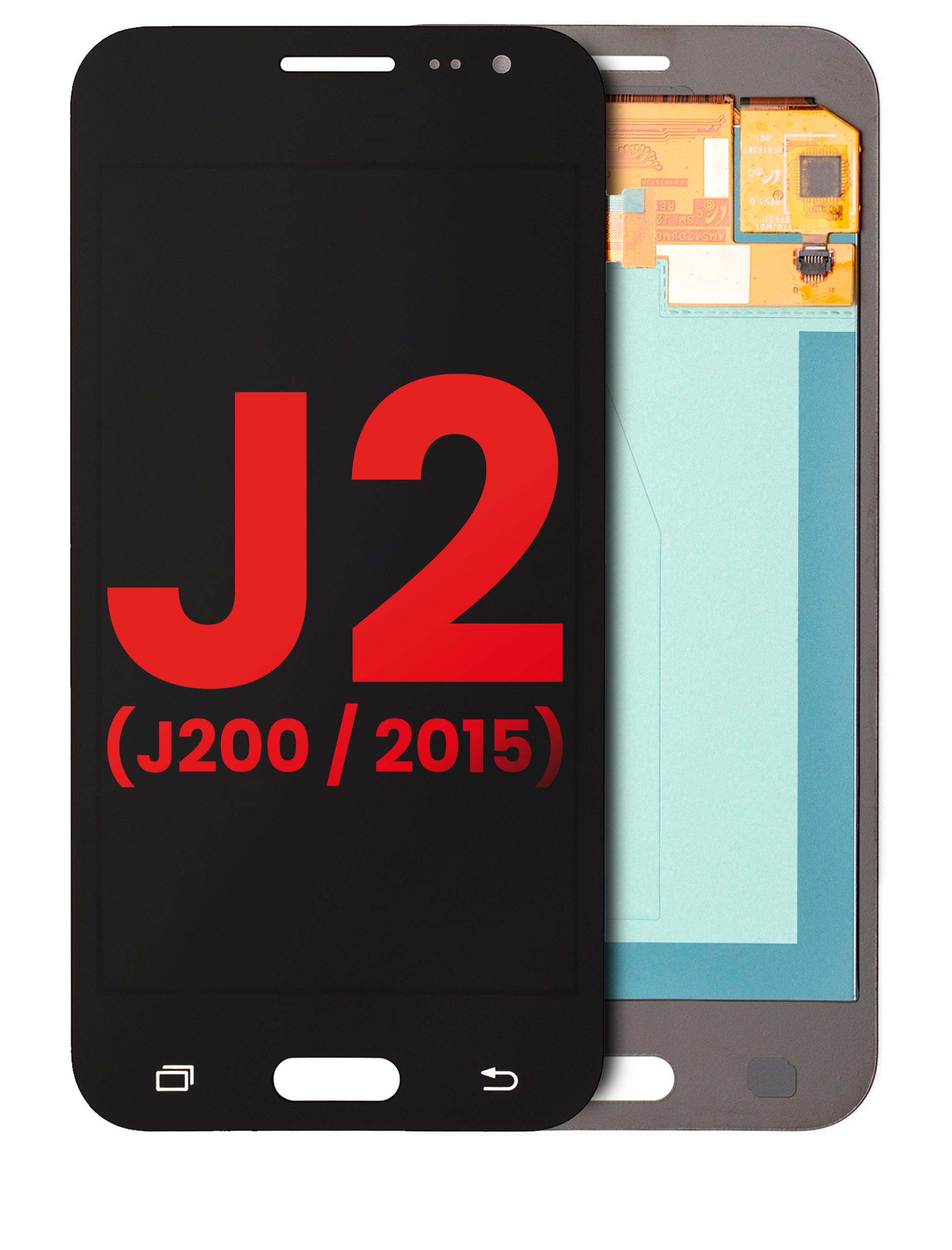 Oled Assembly Without Frame Compatible For Samsung Galaxy J2 (J200 / 2015) (Aftermarket Plus) (Black)