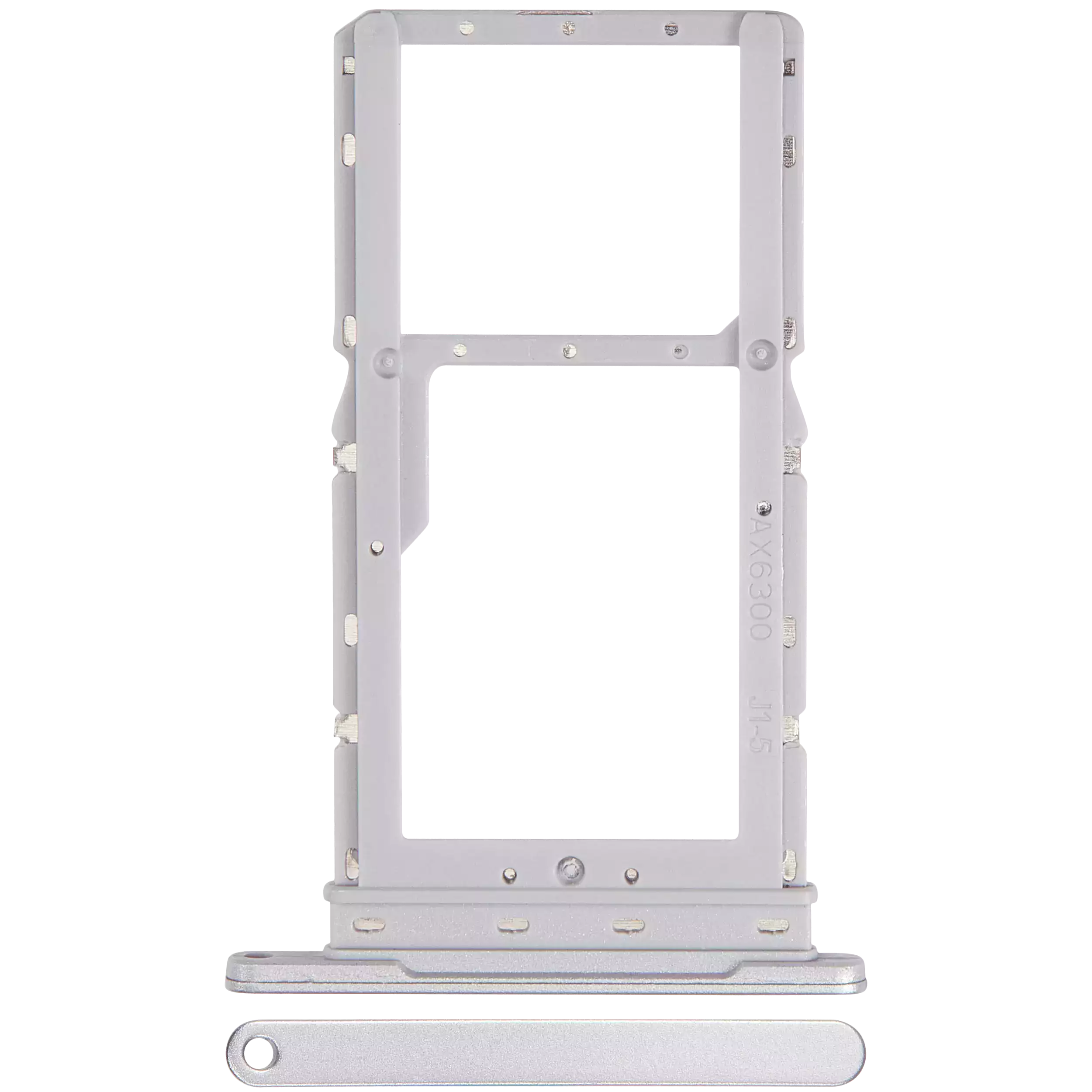 Dual Sim Card Tray Compatible For Samsung Galaxy Tab A8 10.5" (X205 / 2021) (Silver)