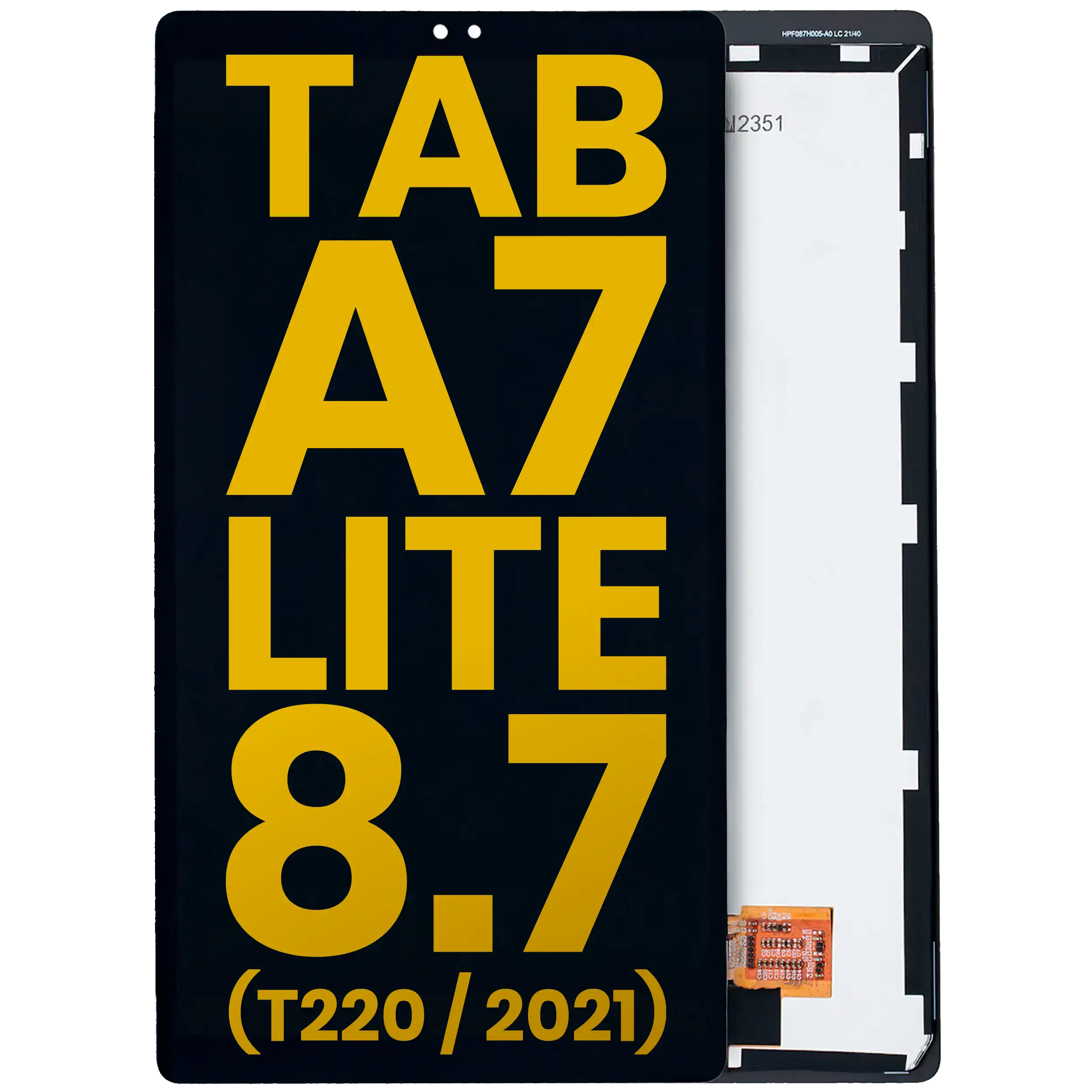 Lcd Assembly Without Frame Compatible For Samsung Galaxy Tab A7 Lite 8.7" (2021) (T220) (Wifi Version) (Refurbished) (Black)