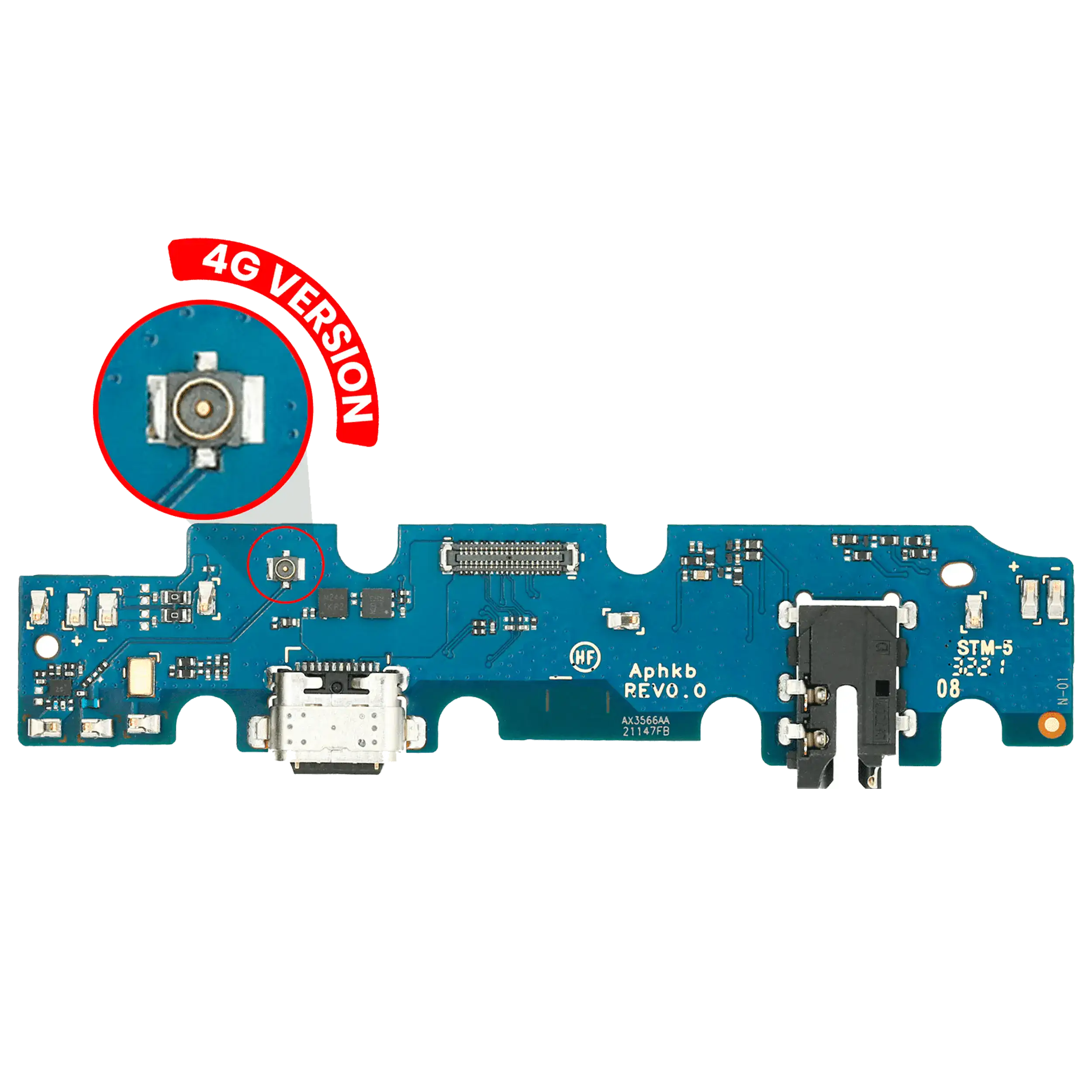 Charging Port With Pcb Board Compatible For Samsung Galaxy Tab A7 Lite 8.7" (2021) (T225 / T227) (Cellular Version)  (Premium)