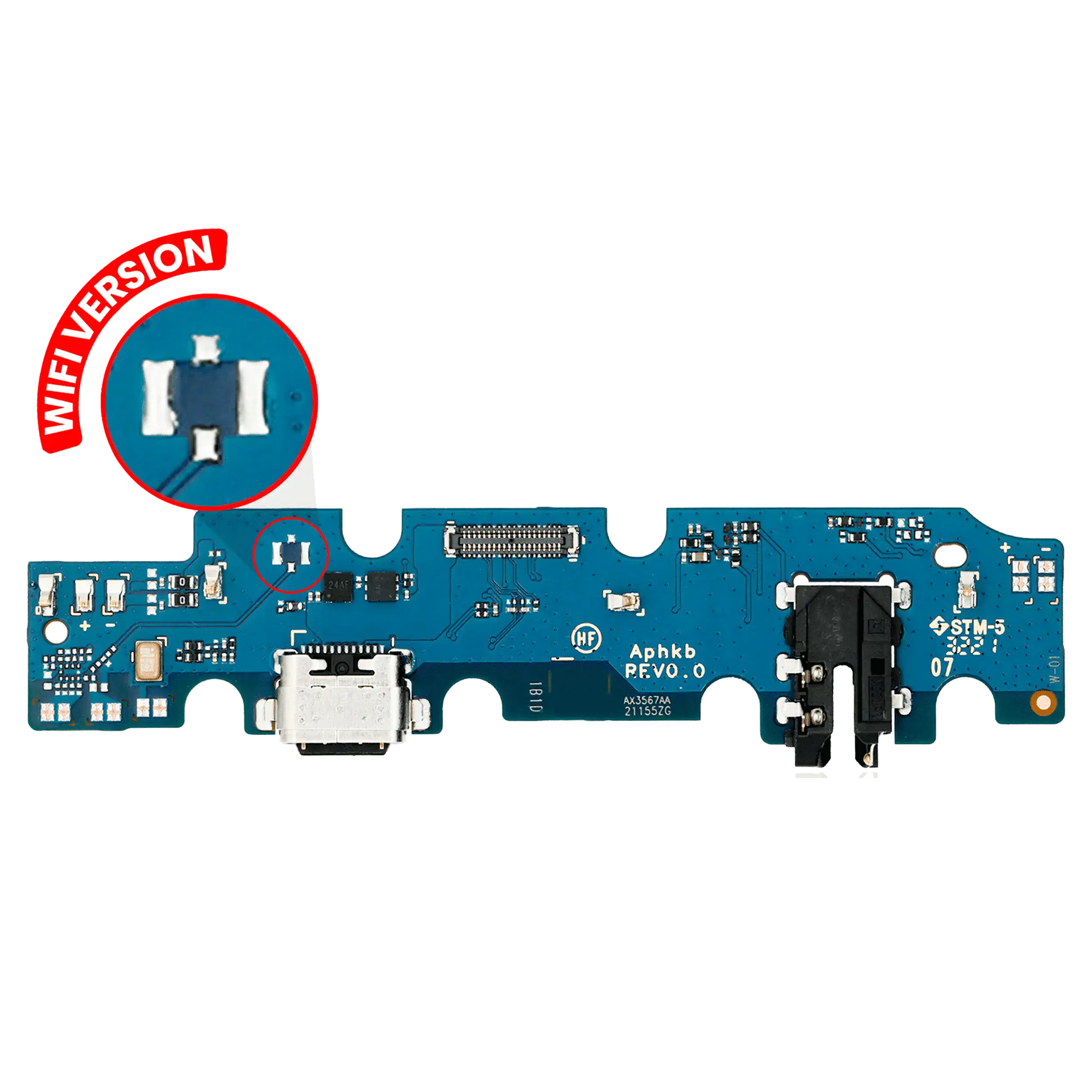 Charging Port With Pcb Board Compatible For Samsung Galaxy Tab A7 Lite (T220) (Wifi Version) (Premium)