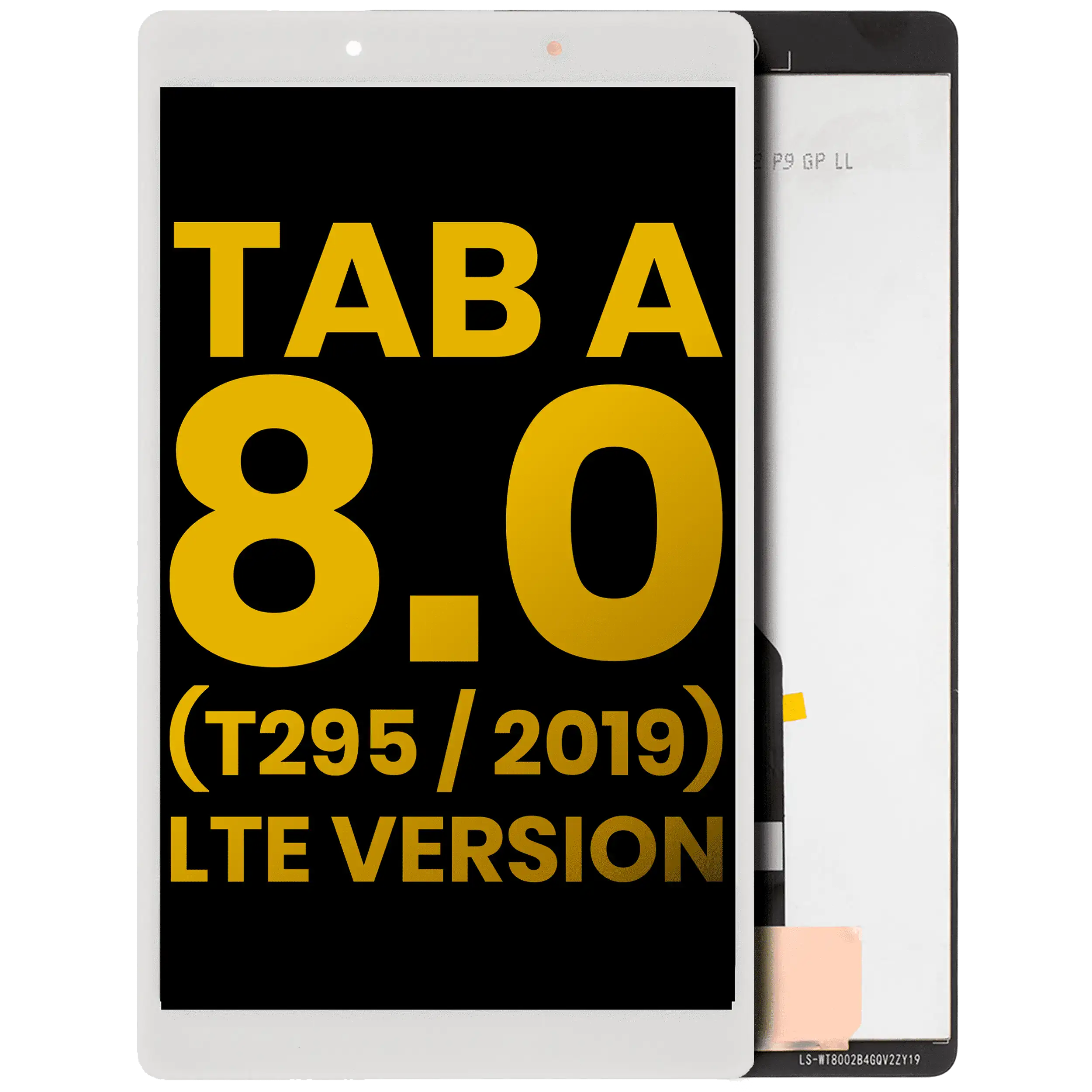 Lcd Assembly Without Frame Compatible For Samsung Galaxy Tab A 8.0" (T295) (2019) (Lte Version) (Refurbished) (White)