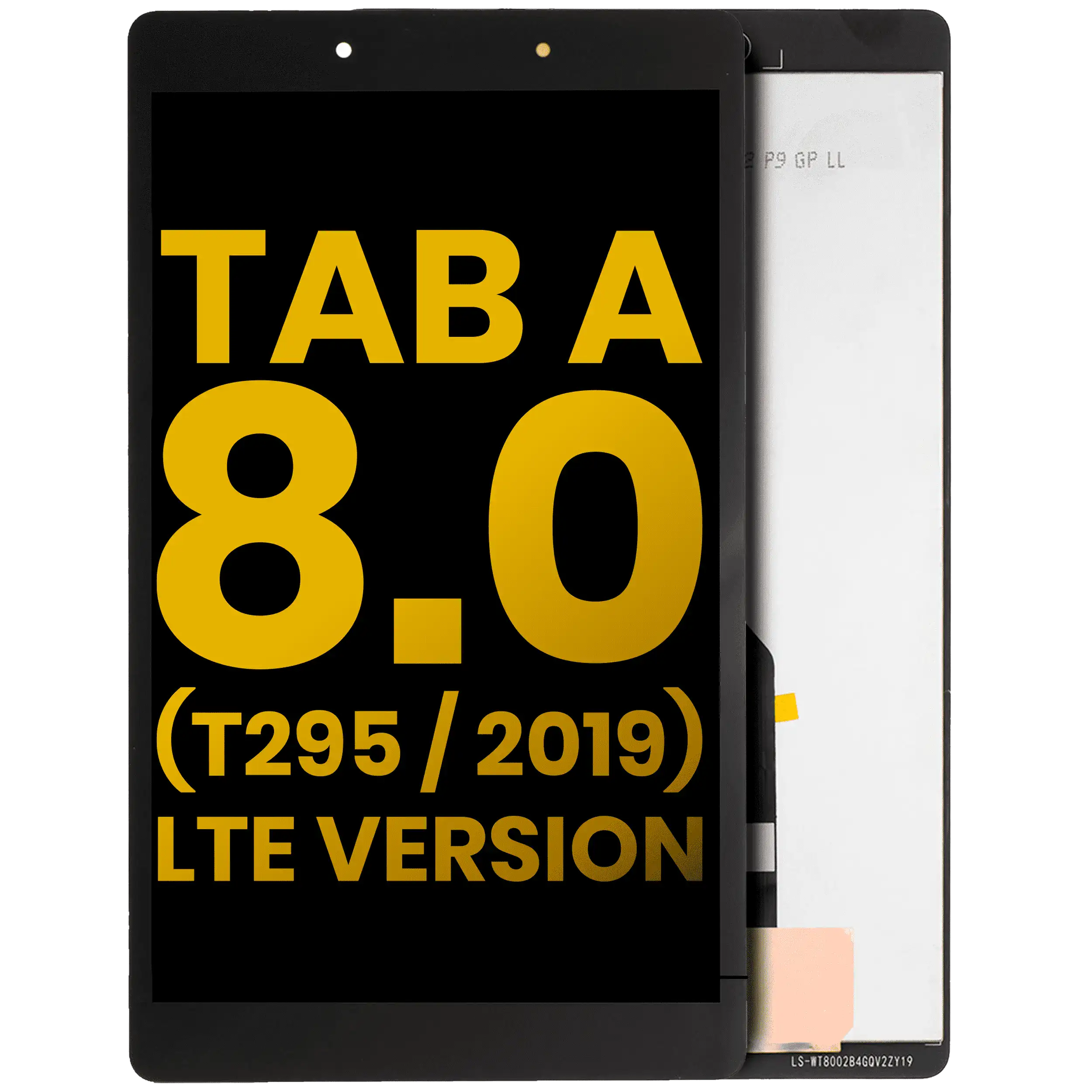 Lcd Assembly Without Frame Compatible For Samsung Galaxy Tab A 8.0" (T295) (2019) (Lte Version) (Refurbished) (Black)