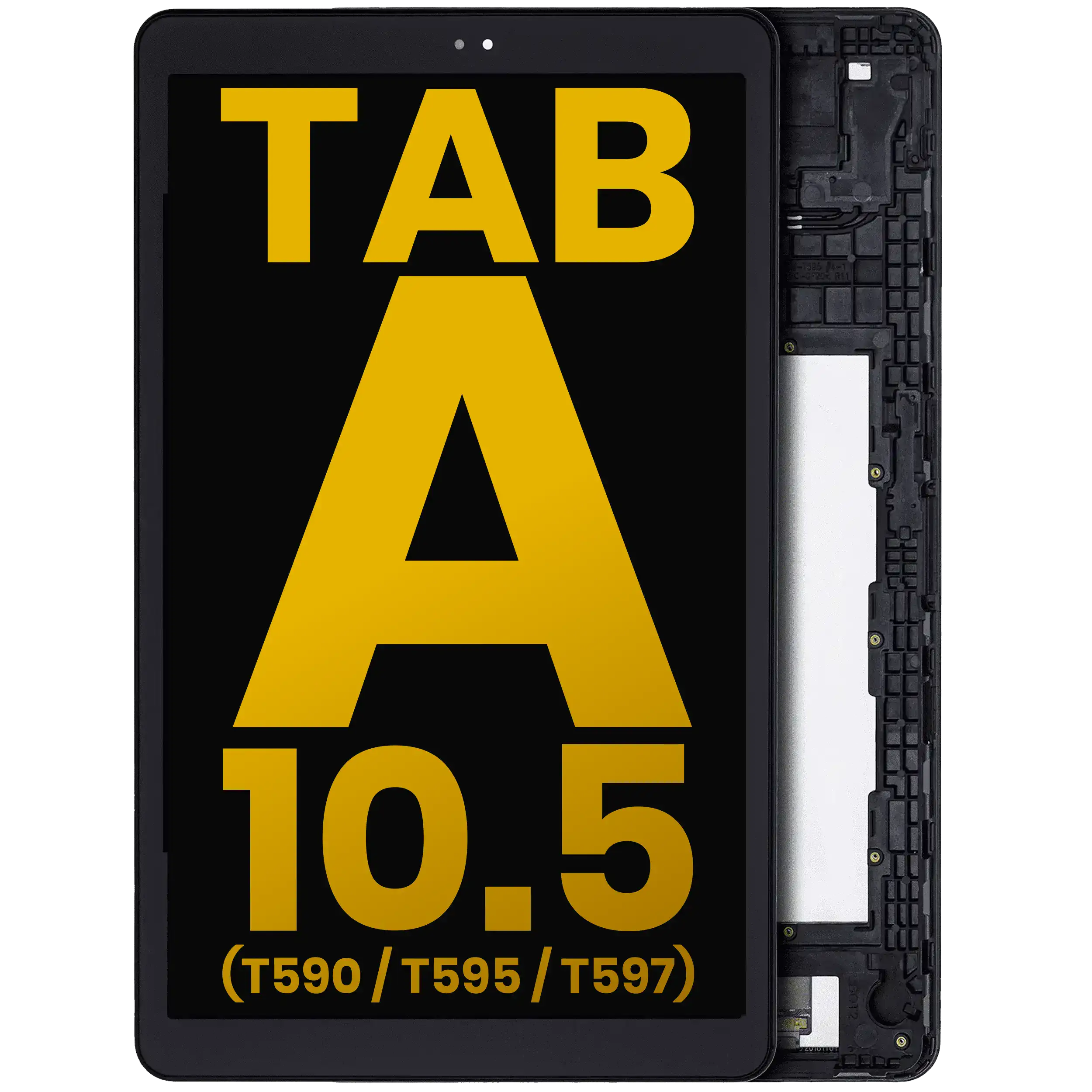 Lcd Assembly With Frame Compatible For Samsung Galaxy Tab A 10.5" (T590 / T595 / T597) (2018) (Refurbished) (Black)