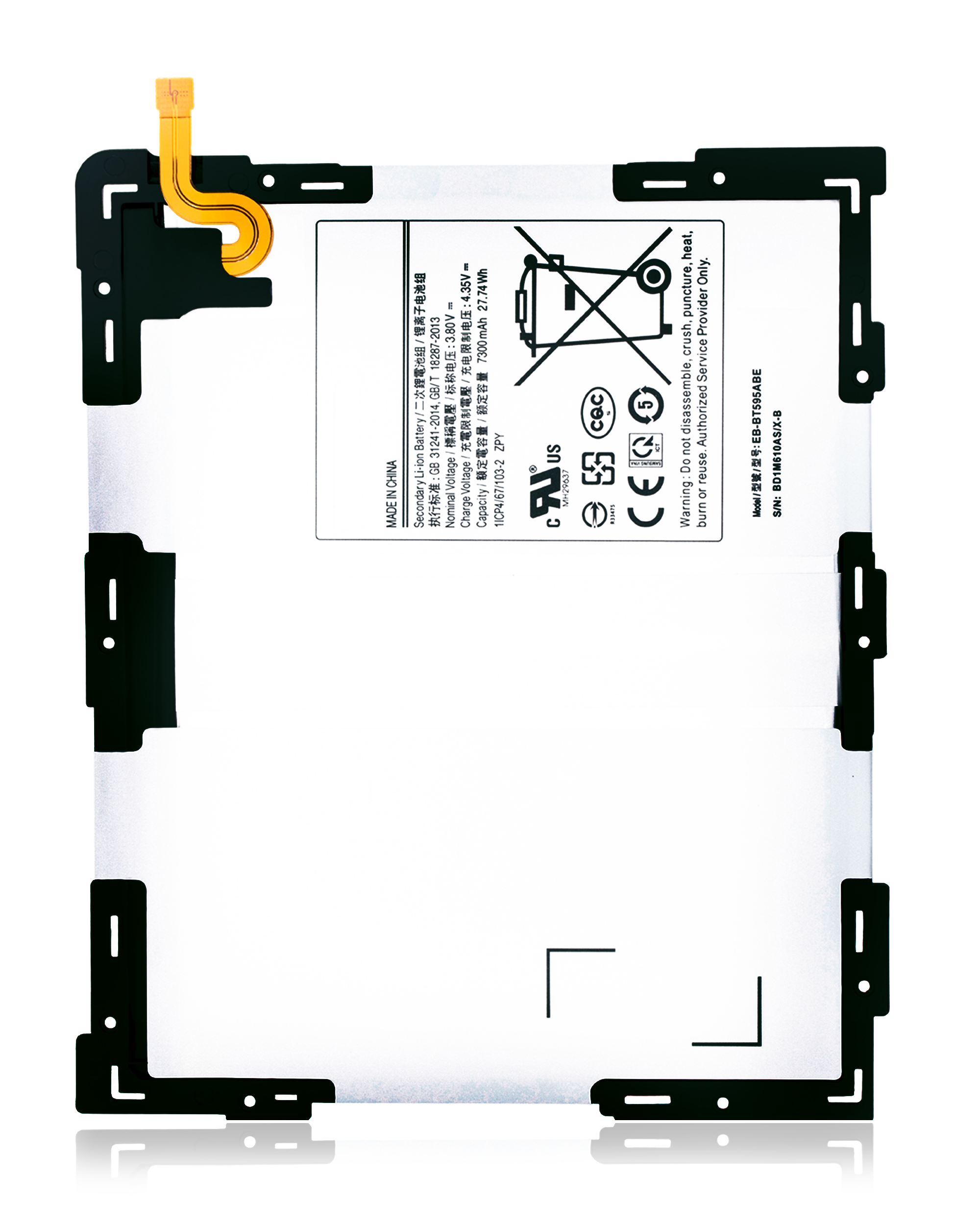Replacement Battery Compatible For Samsung Galaxy Tab A 10.5" (T590 T595 T597) (2018)