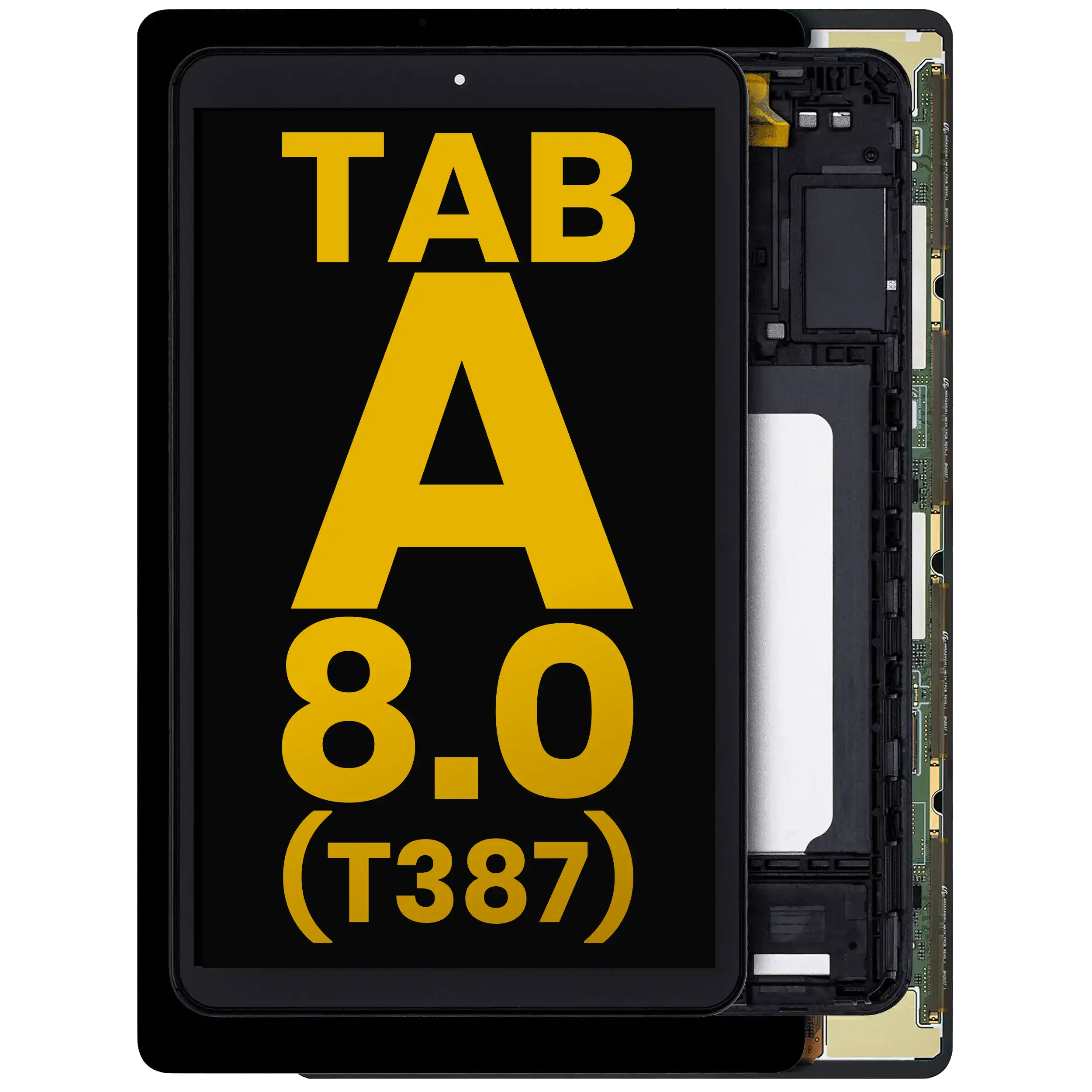 Lcd Assembly Without Frame Compatible For Samsung Galaxy Tab A 8.0" (2018) (T387) (Refurbished) (Black)