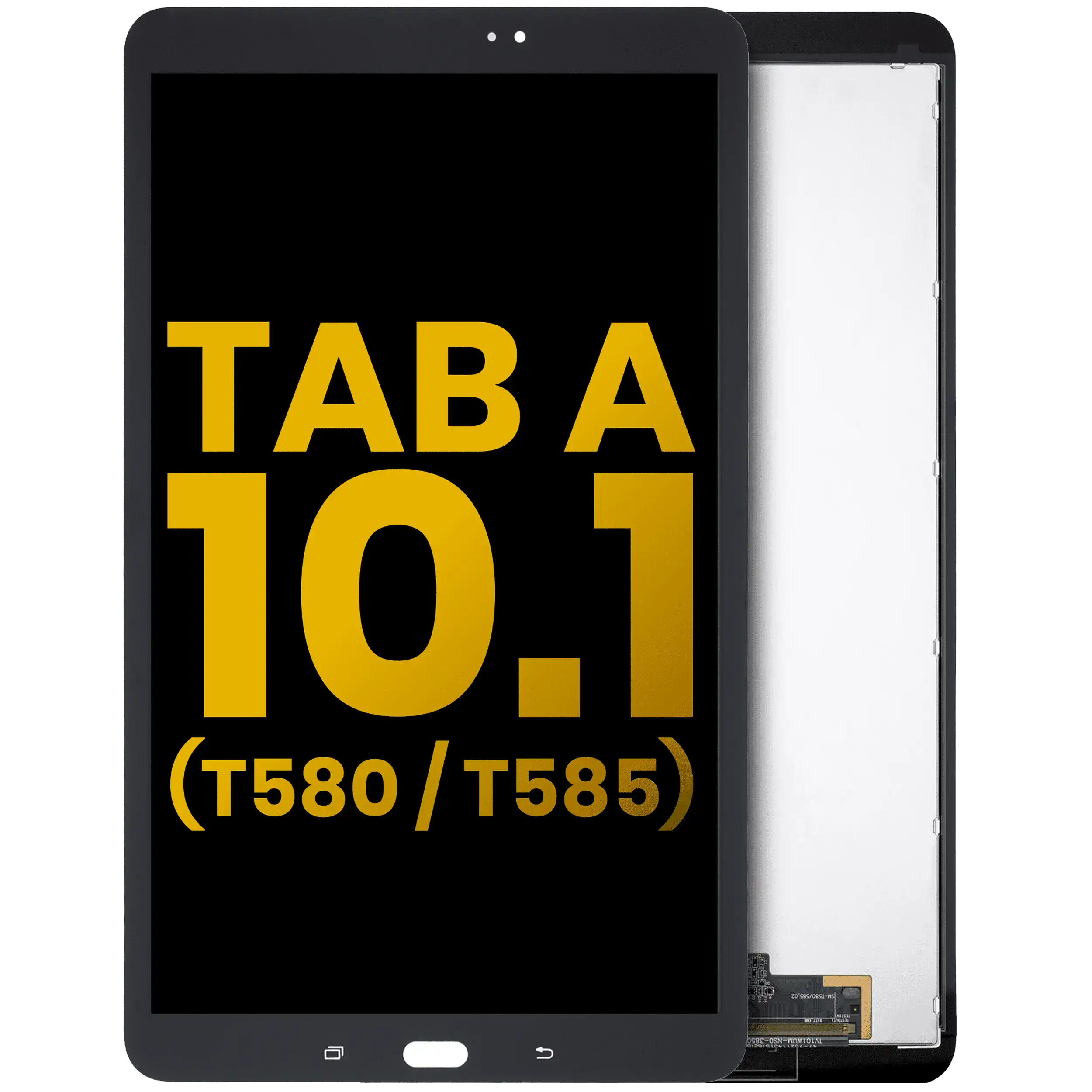 Lcd Assembly Without Frame Compatible For Samsung Tab A (10.1" / 2016) (T580 / T585) (Refurbished) (Black)