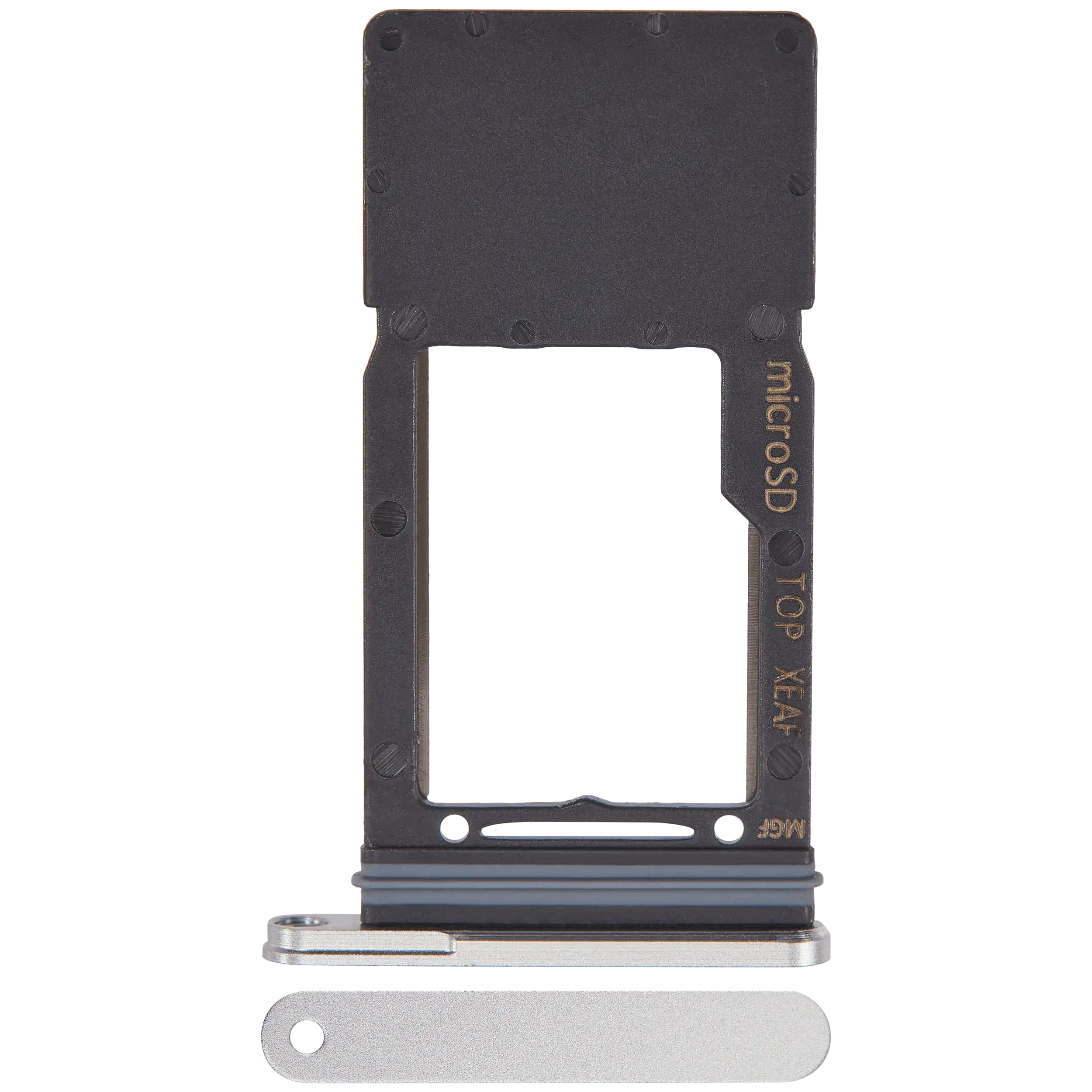 Micro Sd Sim Card Tray Compatible For Samsung Galaxy Tab S9 Fe 10.9" (X510) (2023) (Wifi Only) (Silver)