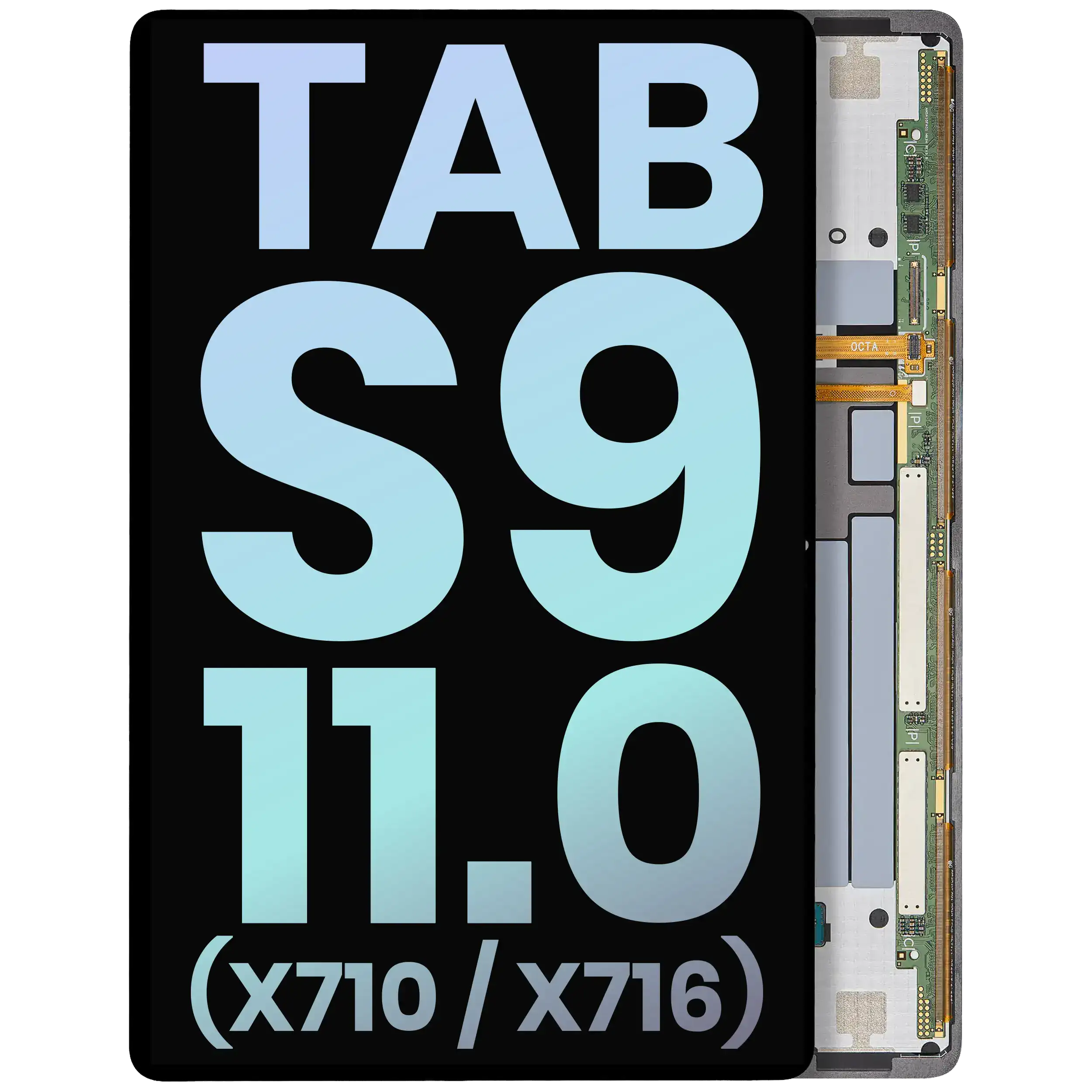 Oled Assembly Without Frame Compatible For Samsung Galaxy Tab S9 11.0"  (X710 / X716) (2023) (Service Pack) (All Colors)